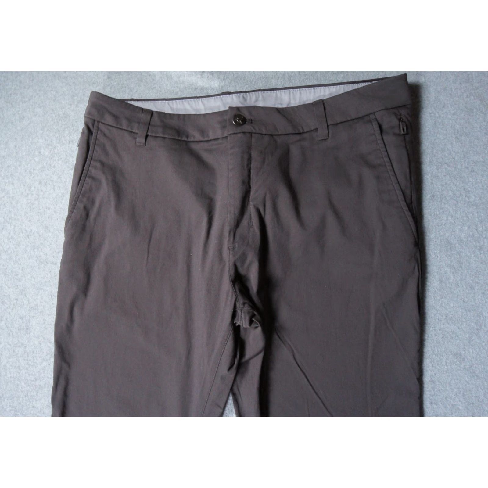 Vintage Birddogs Pants Mens 36x29 Gray Chino Flat Front Stretch 5-Pocket Regular Belt Loops Business Casual Workwear Adult Size US 36 / EU 52 - 2 Thumbnail