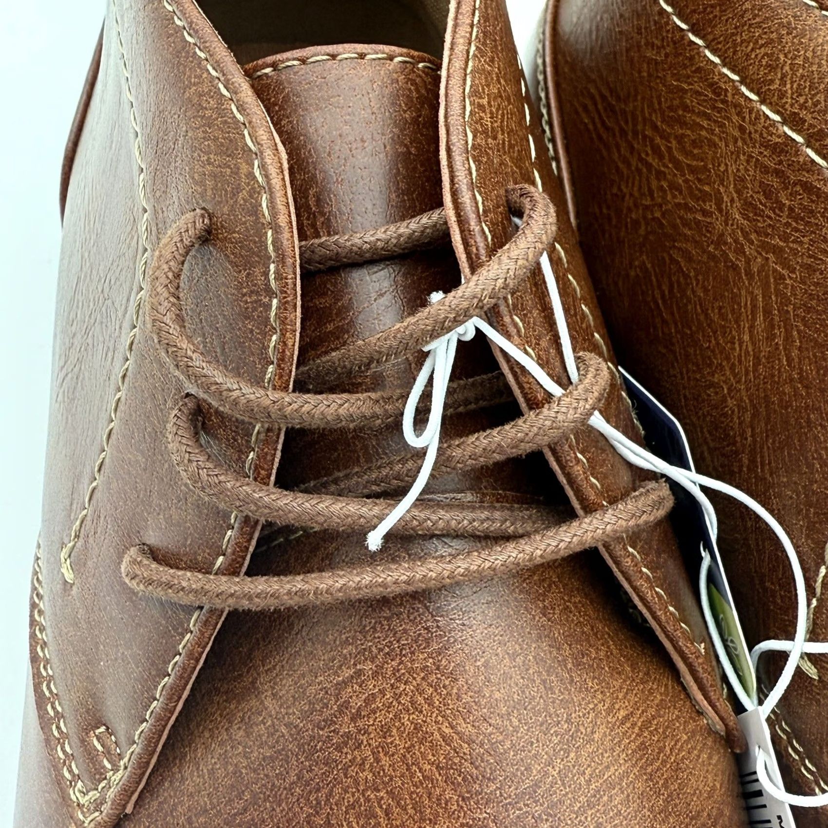 Steve Madden Steve Madden Men P-Symin Chukka Boots Cognac Leather Medium (D) 8 Lace Up Ortholite Comfort Insoles Shoes Boots Mens Classic Outdoor - Size US 8 / EU 41 - 6 Thumbnail