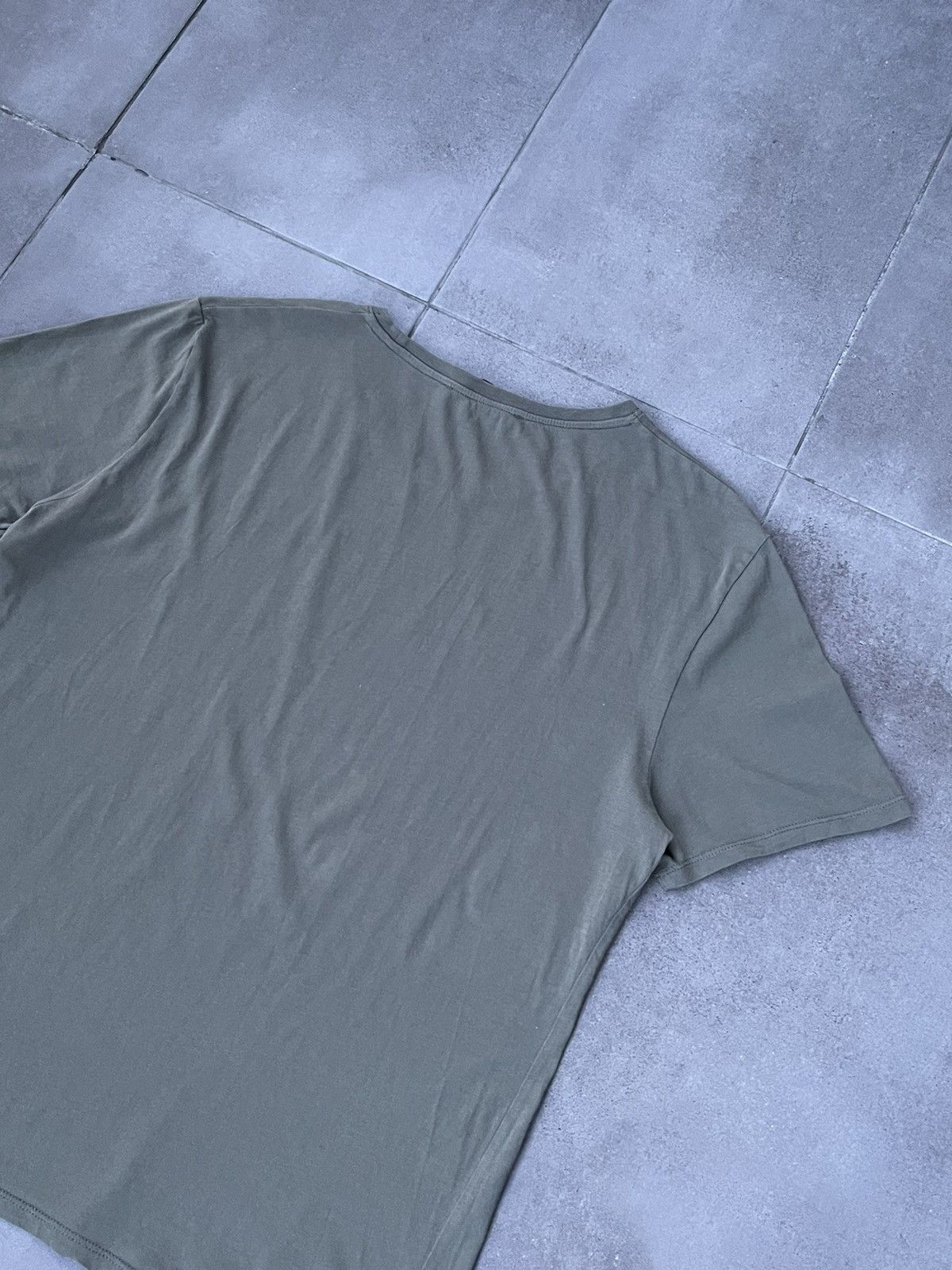 Balmain FW15 Balmain X HM Big Logo Swamp Green Short Sleeve T-Shirt Size US M / EU 48-50 / 2 - 8 Thumbnail