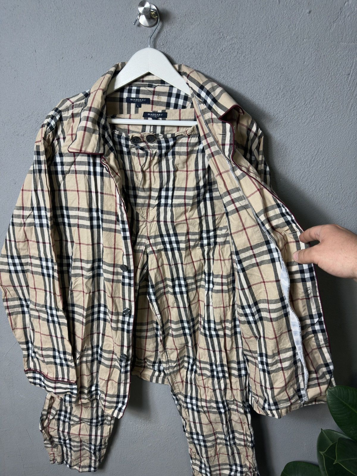Burberry Vintage Burberry One Set Pajamas Nova Check Size ONE SIZE - 2 Thumbnail