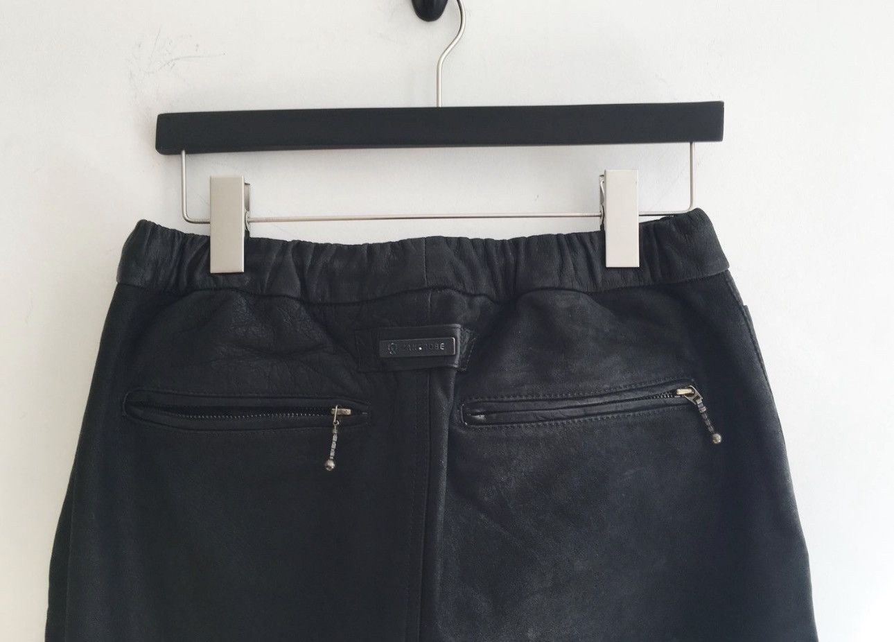 Zanerobe Sureshot Leather Joggers | Black | 32 Size US 32 / EU 48 - 4 Thumbnail