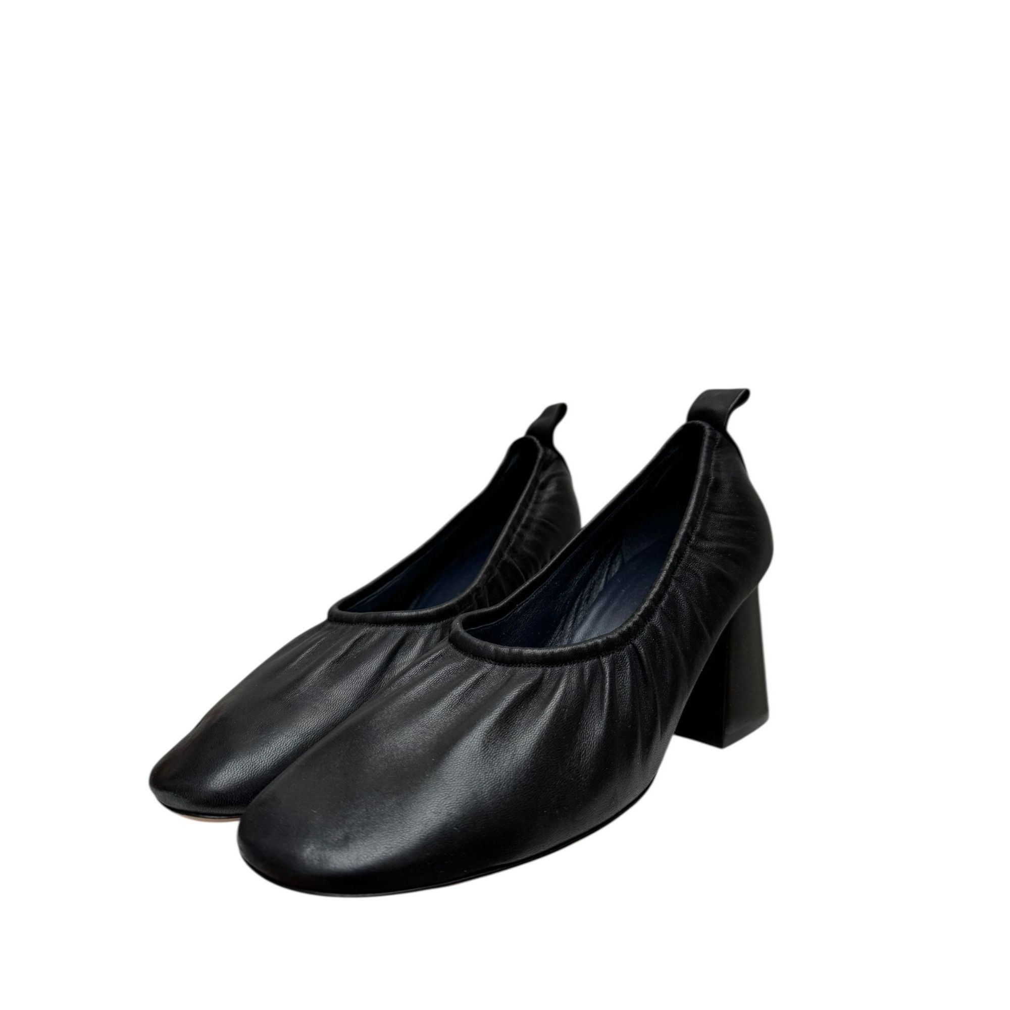 Celine Phoebe Philo Black Ballerina Heels Size US 10 / IT 40 - 4 Thumbnail