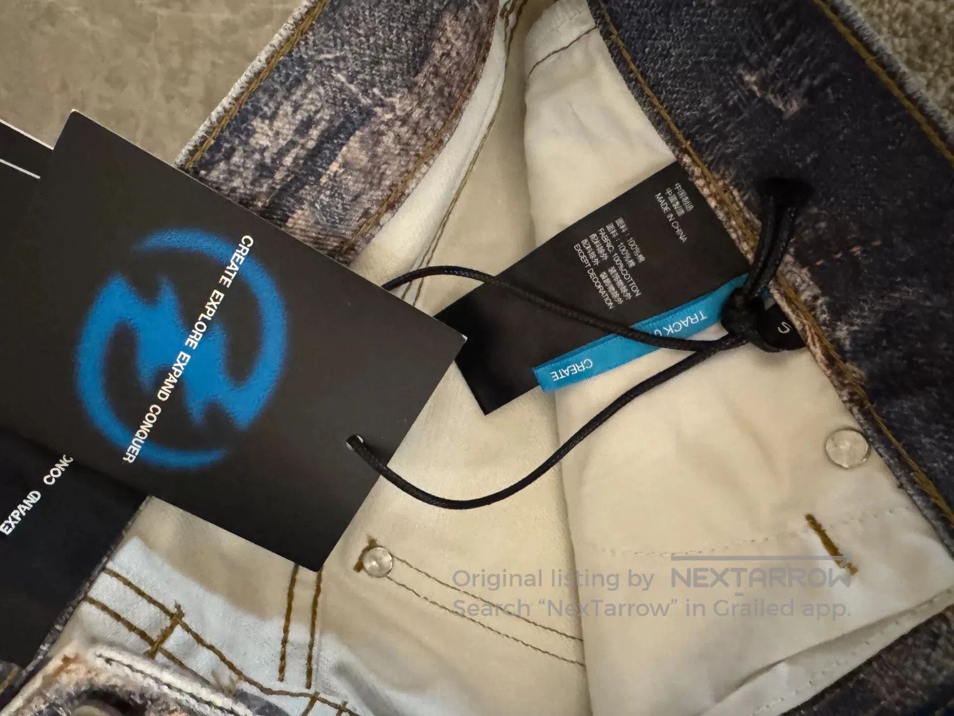 CEJ Digital Boro Denim Pants Loose Fit. Size 26" / US 2 / IT 38 - 3 Thumbnail