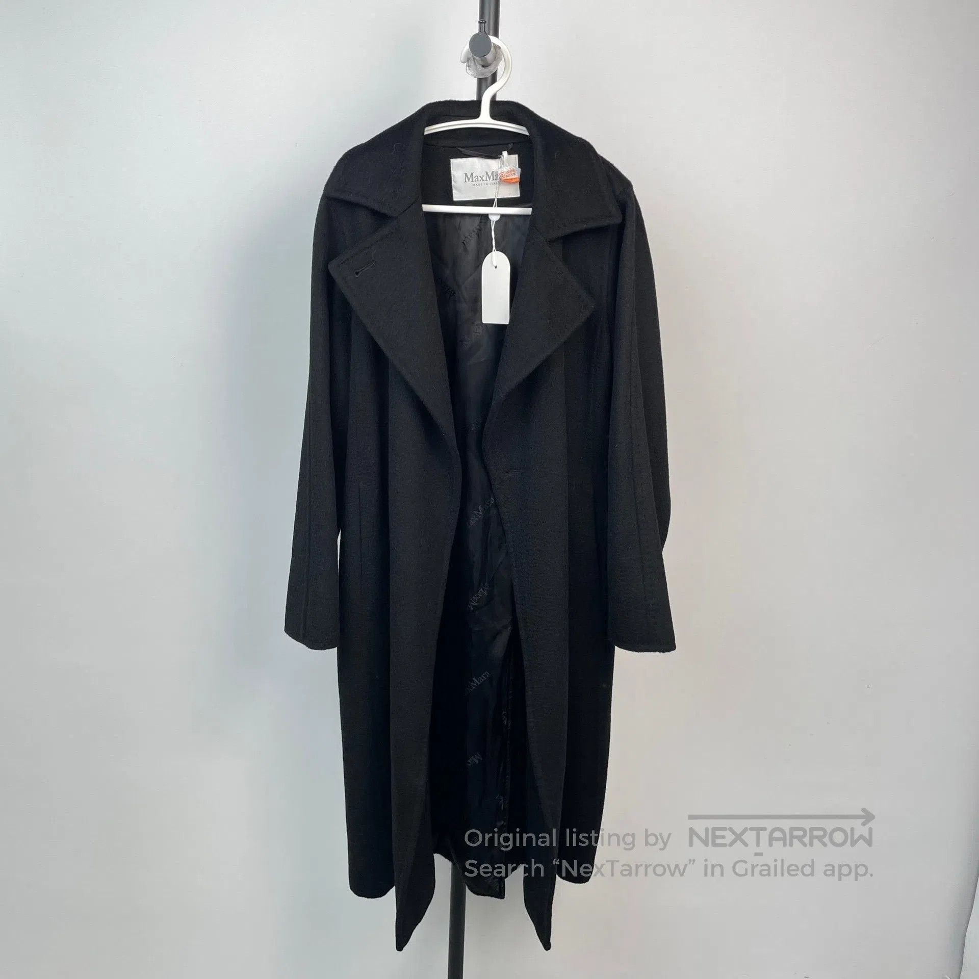 Max Mara Max Mara Black Long Camel Hair Coat| Size 4XL / US 24-26 - 9 Thumbnail