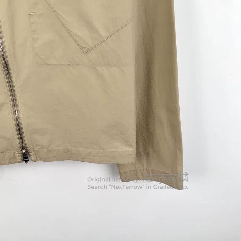 Hermes Hermes size 39 Khaki zipper long-sleeved shirt-style jacket Size XS / US 0-2 / IT 36-38 - 4 Thumbnail