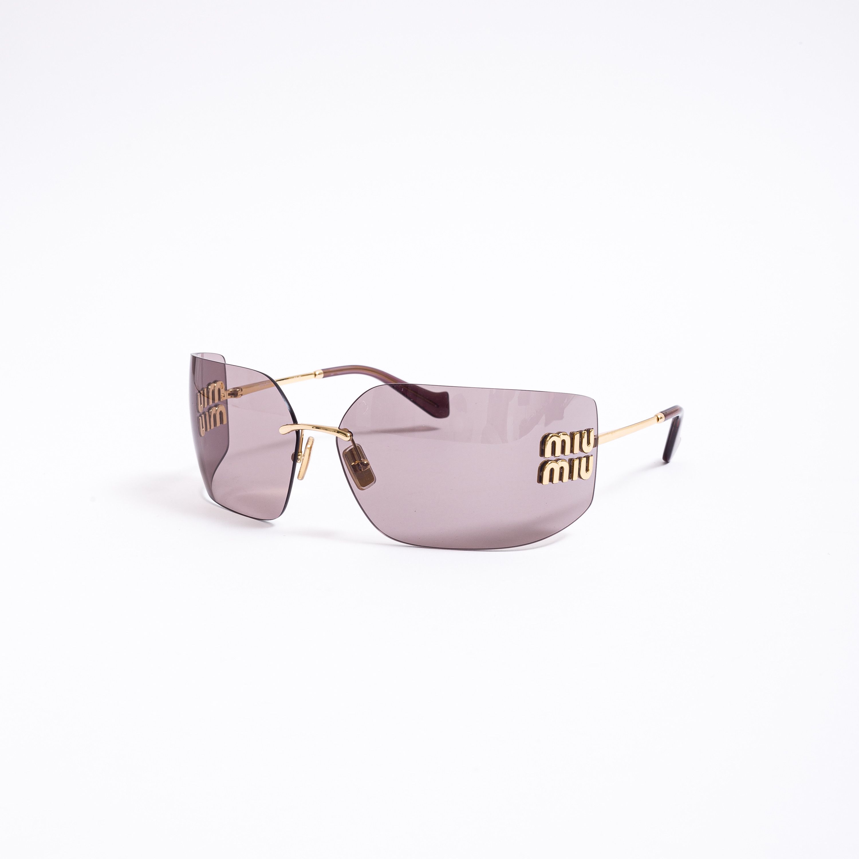 Miu Miu MIU MIU MU 54YS 5AK06I Sunglasses GOLD Size ONE SIZE - 1 Thumbnail