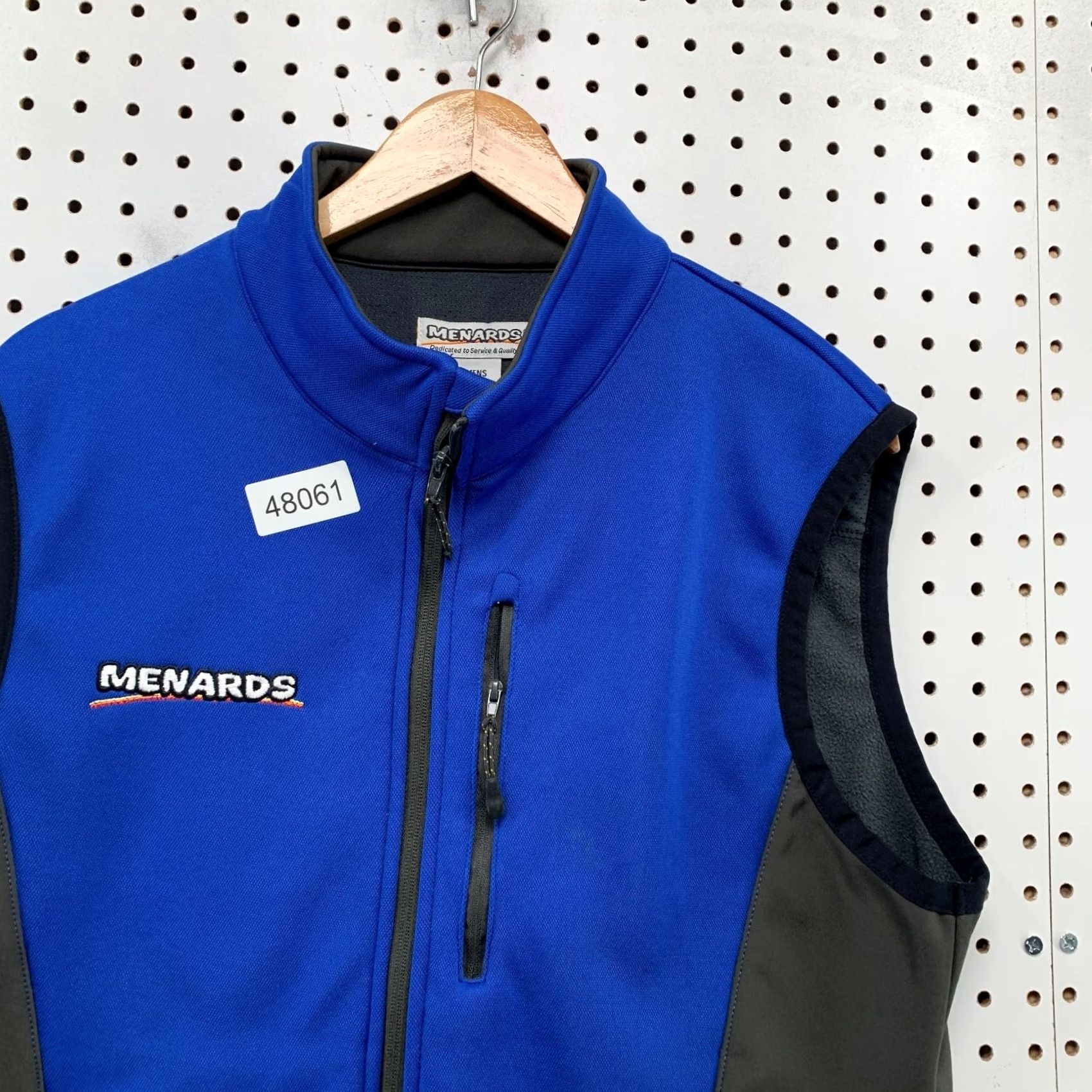 Vintage Menards Work Vest Jacket Mens M Blue Sleeveless Uniform Vest Size US M / EU 48-50 / 2 - 7 Thumbnail