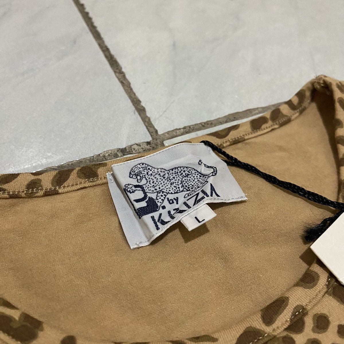 Krizia B by Krizia Leopard Printed Longsleeve Size L / US 10 / IT 46 - 7 Thumbnail