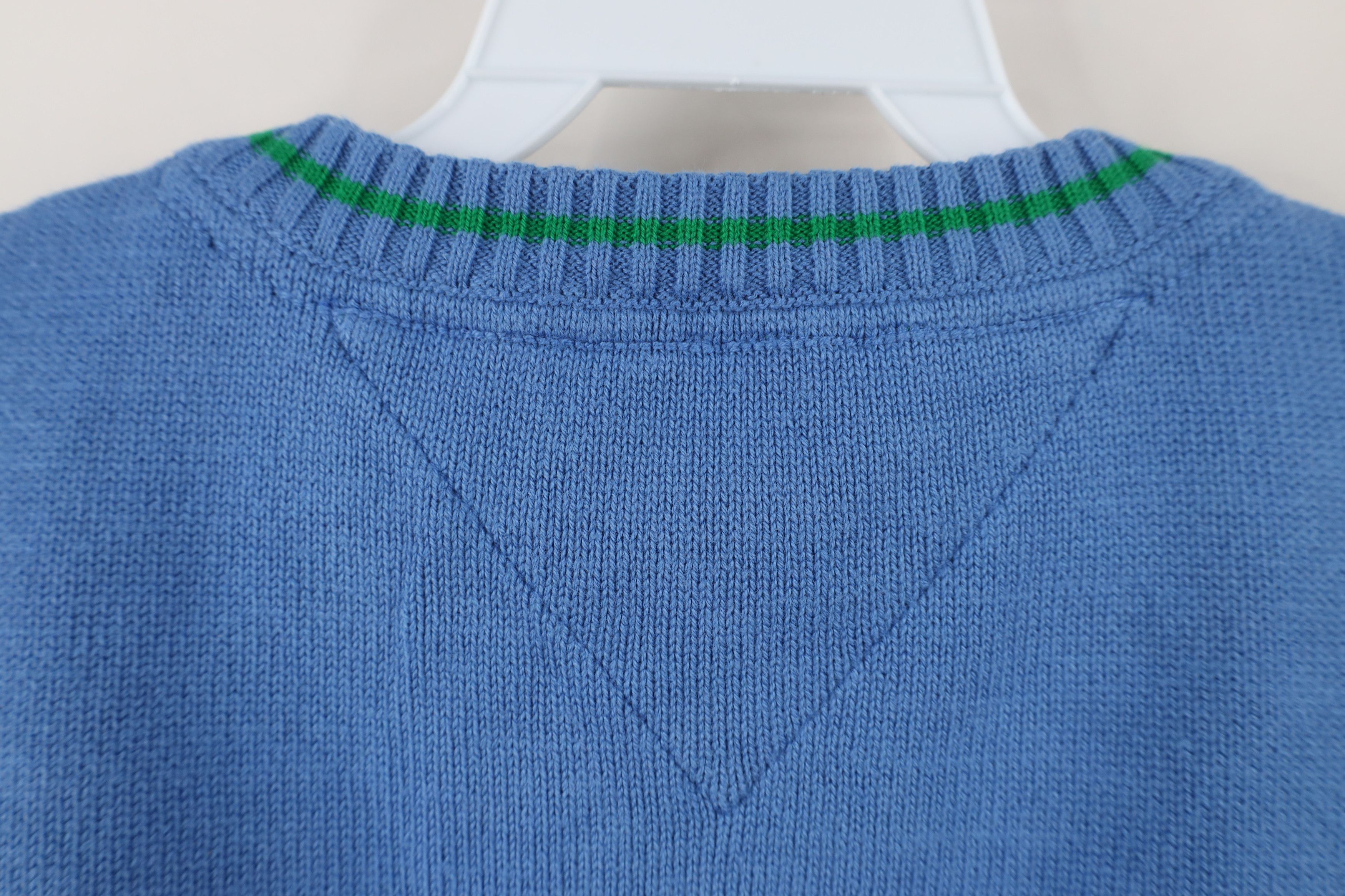 Tommy Hilfiger Vintage Tommy Hilfiger Ribbed Knit Sweater Vest Light Blue Size US XL / EU 56 / 4 - 9 Thumbnail