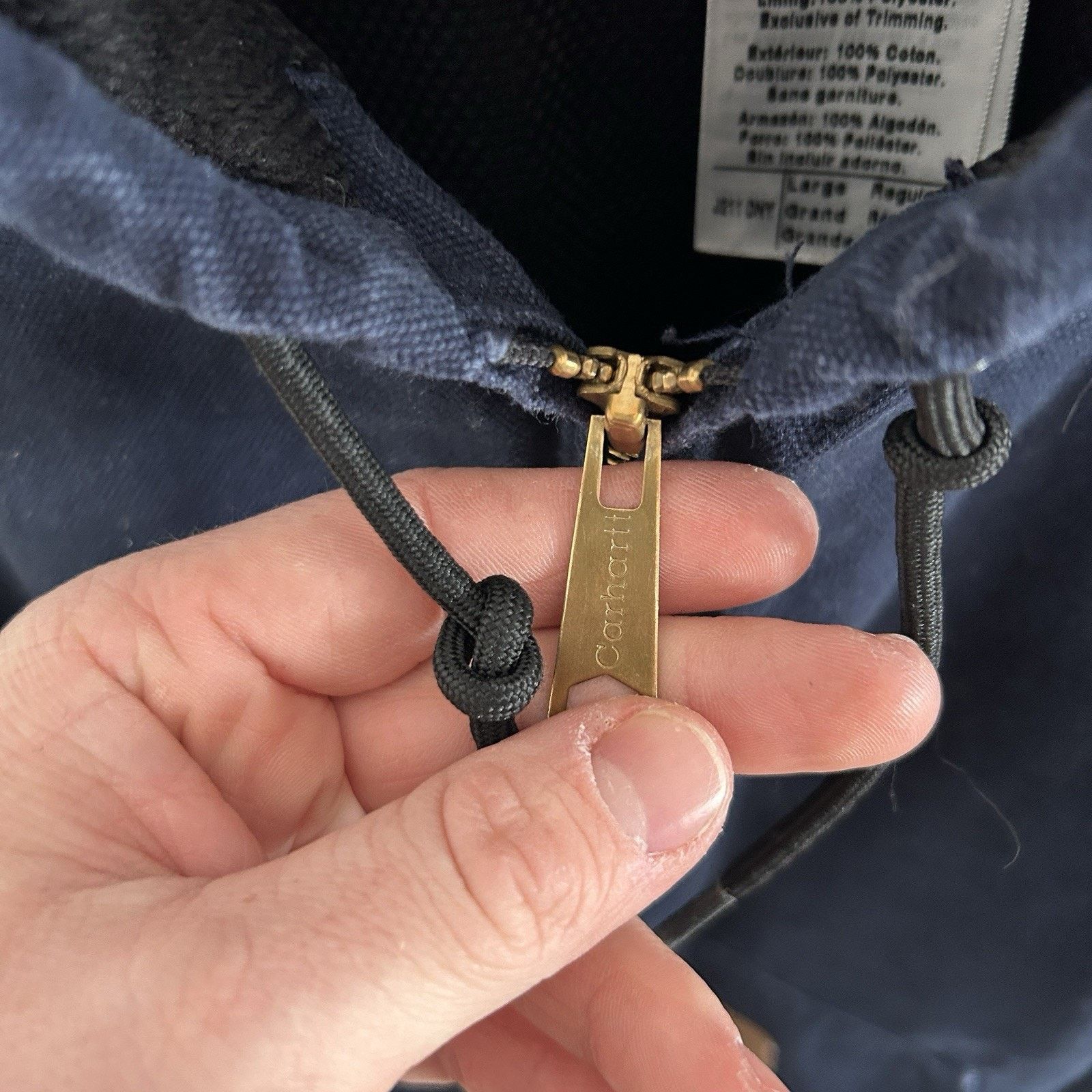 Carhartt Vintage Carhartt Thermal-Lined Active Jacket “Navy” J211 DNY Size US L / EU 52-54 / 3 - 13 Thumbnail