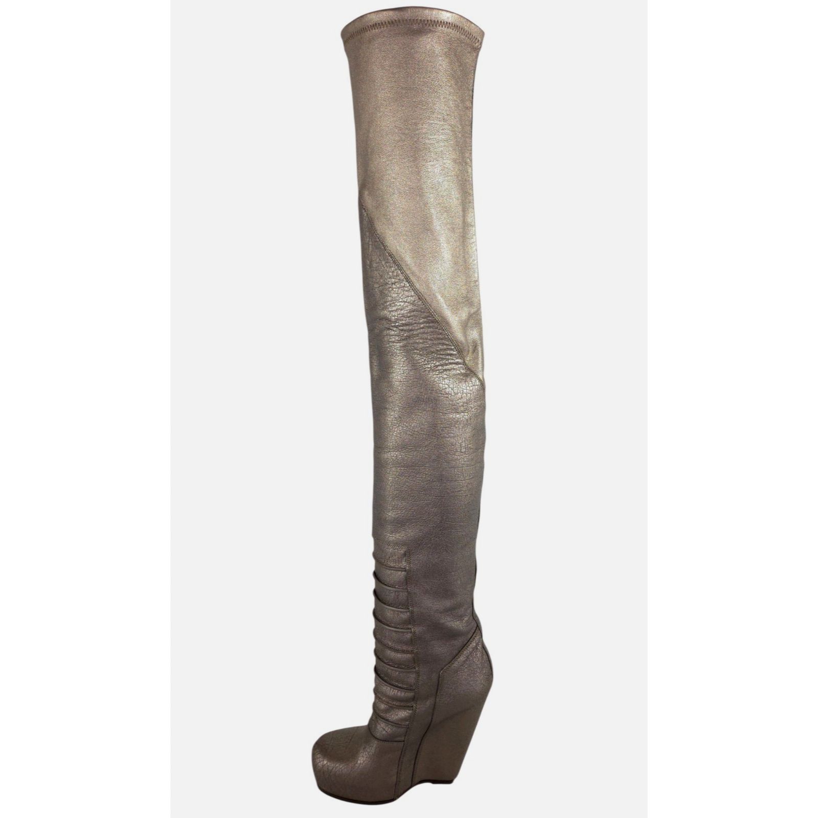 Rick Owens Rick Owens Ruhlmann Boots US 6 EU 36 Womens Silver Tall NWOT Size US 6 / IT 36 - 4 Thumbnail