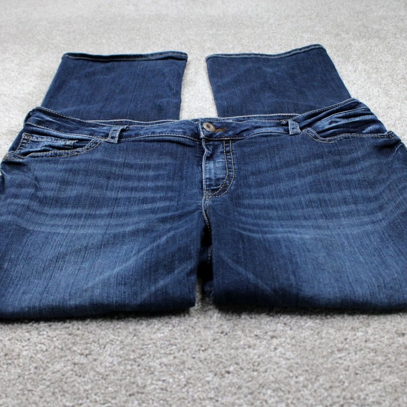 Silver Jeans Co. Silver Jeans Suki Blue Jeans Womens 24x33 Bootcut Cotton Blend Denim Stretch Regular 5-Pocket Size 42" / US 20 - 2 Thumbnail