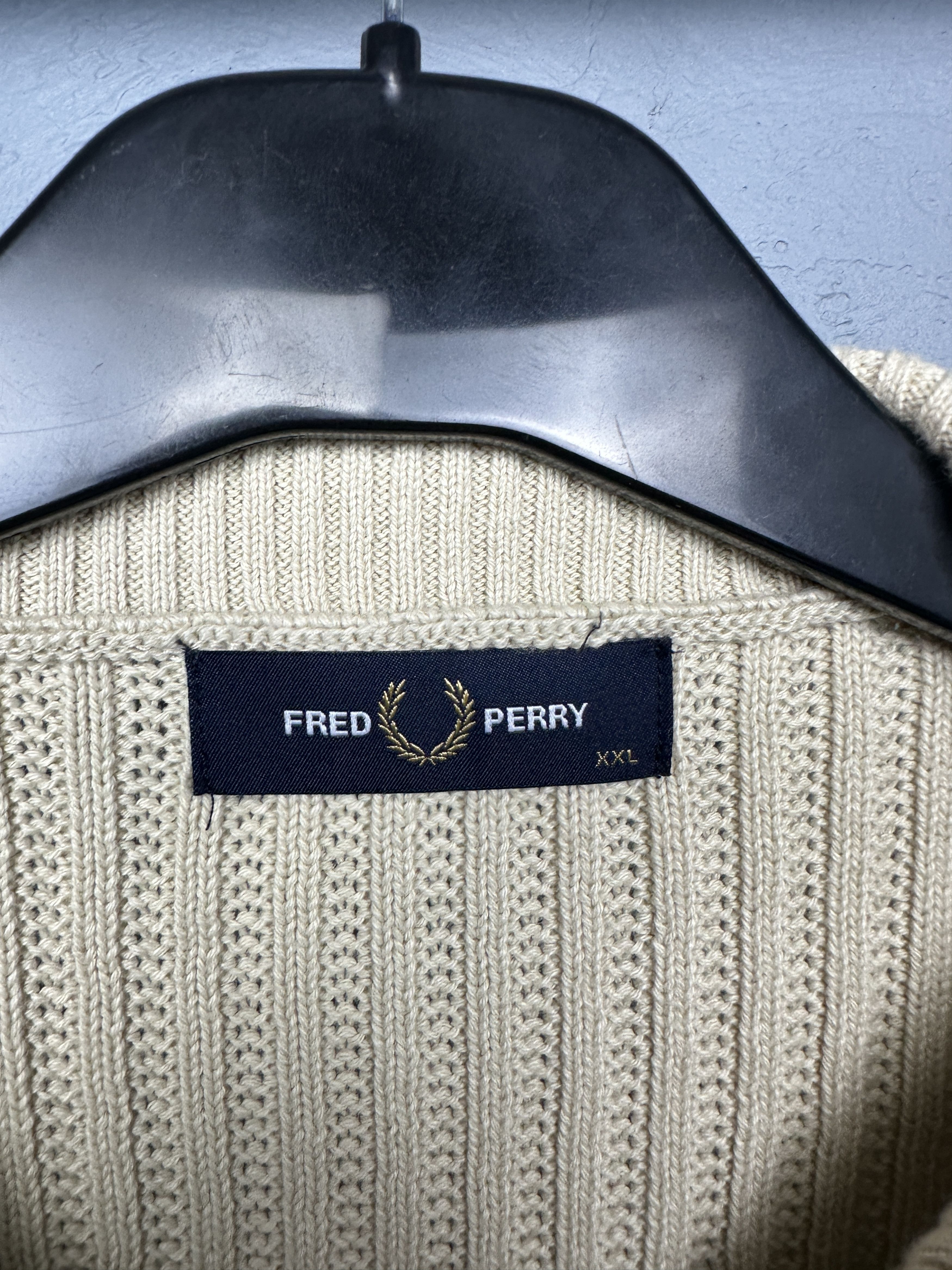 Fred Perry Fred Perry Vintage Mens Half Zip Knit Sweater Size US XXL / EU 58 / 5 - 4 Thumbnail
