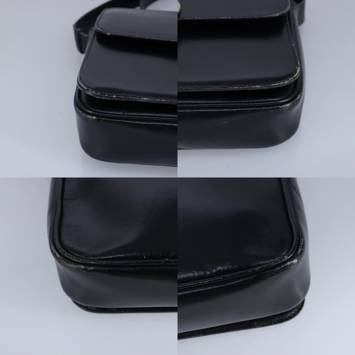 Celine CELINE Shoulder Bag Leather Black Gold Size ONE SIZE - 10 Thumbnail
