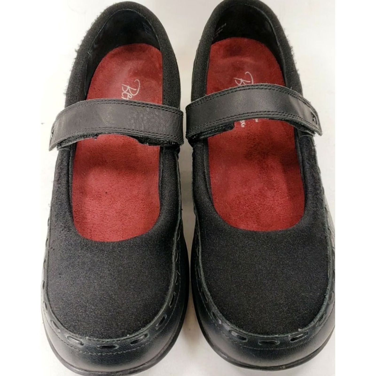Aetrex Aetrex Berries Women's Mary Jane SZ 7.5M Black Leather & Neoprene Comfort Orthotic Flat Slip Resistant Casual Workwear Mens Womens Girls? Size ONE SIZE - 3 Thumbnail