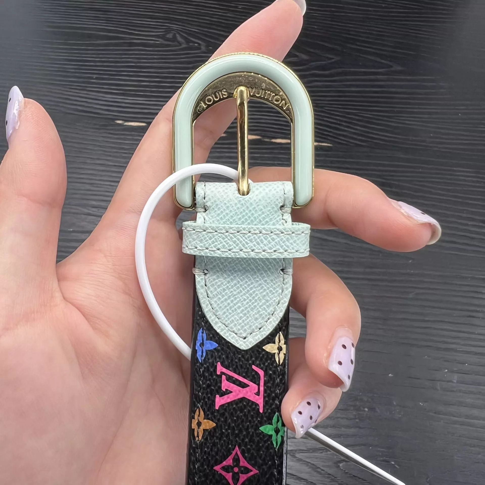 Louis Vuitton LV Black Tri-Color Belt Size 80 New Size ONE SIZE - 4 Thumbnail