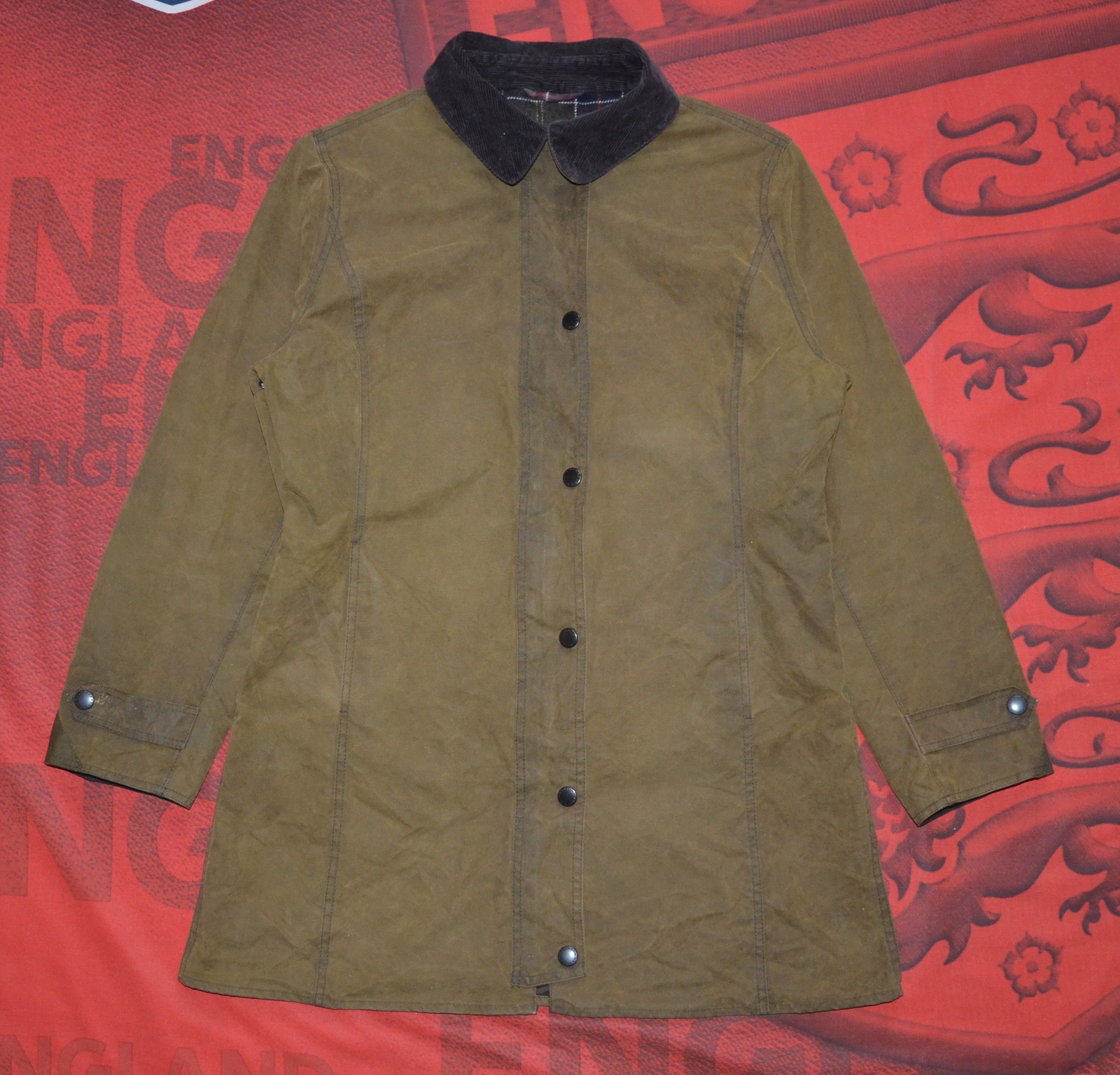 Barbour Barbour Newmarket Wax Jacket England Style Waxed Cotton Size L / US 10 / IT 46 - 19 Thumbnail