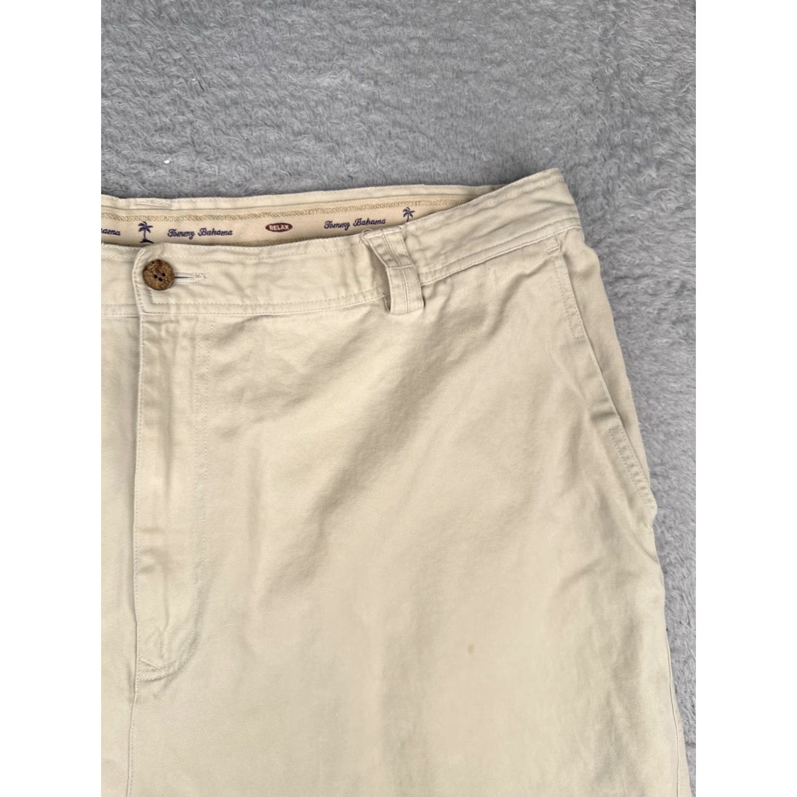 Tommy Bahama Tommy Bahama Shorts Mens 40 Chino Khaki Beige Relax Flat Front Zip Pocket Casual Beach Size US 40 / EU 56 - 5 Thumbnail