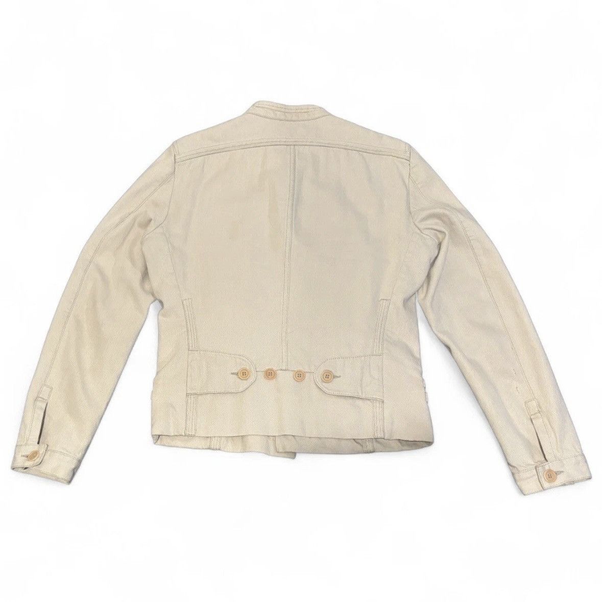 Bottega Veneta Vintage Bottega Veneta Beige Button Up Jacket Size 46 Small Size L / US 10 / IT 46 - 2 Thumbnail