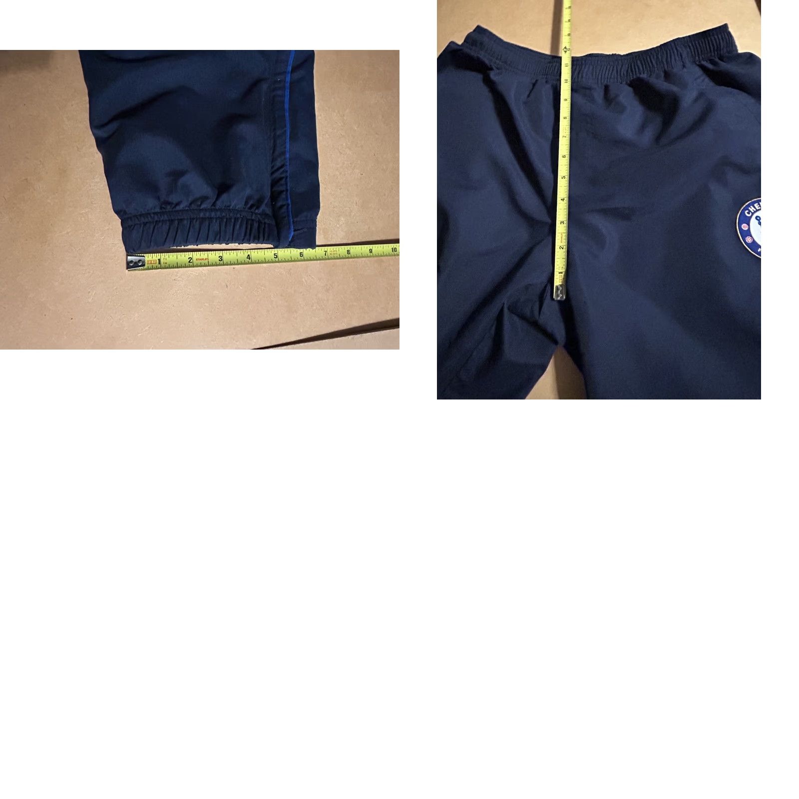 Vintage Chelsea Football Club Soccer Track Pants Men M Navy Blue Logo Embroidered Size US 31 - 11 Thumbnail