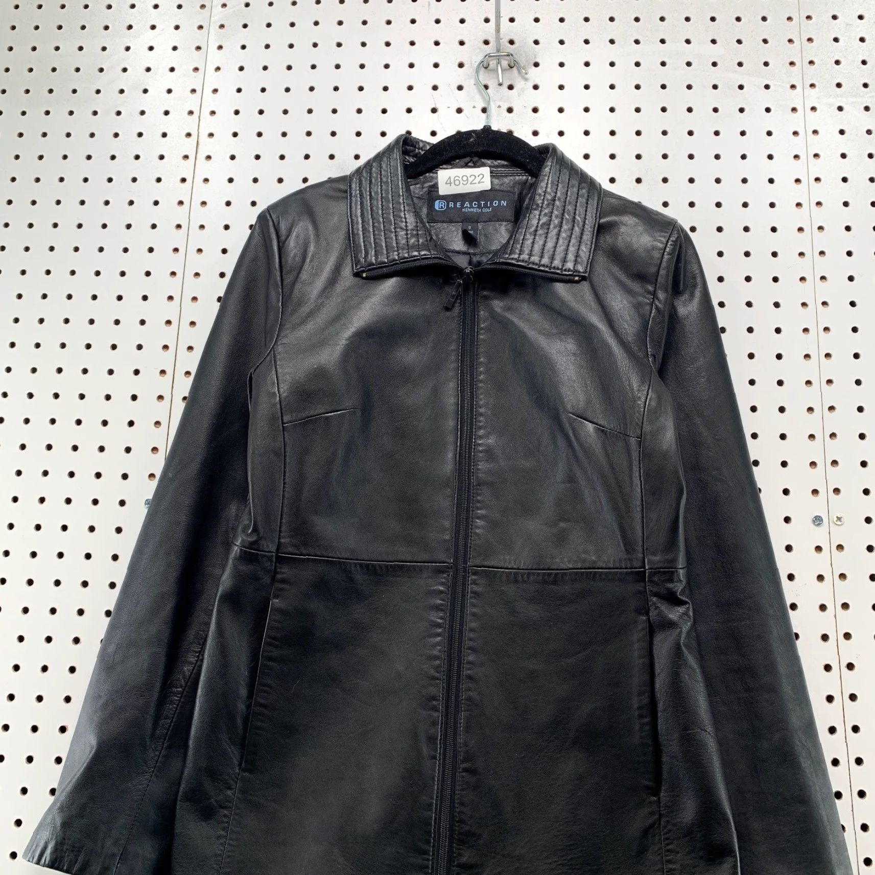 Kenneth Cole Kenneth Cole Leather Jacket Women Small Black Lightweight Y2K Business Work Size S / US 4 / IT 40 - 5 Thumbnail