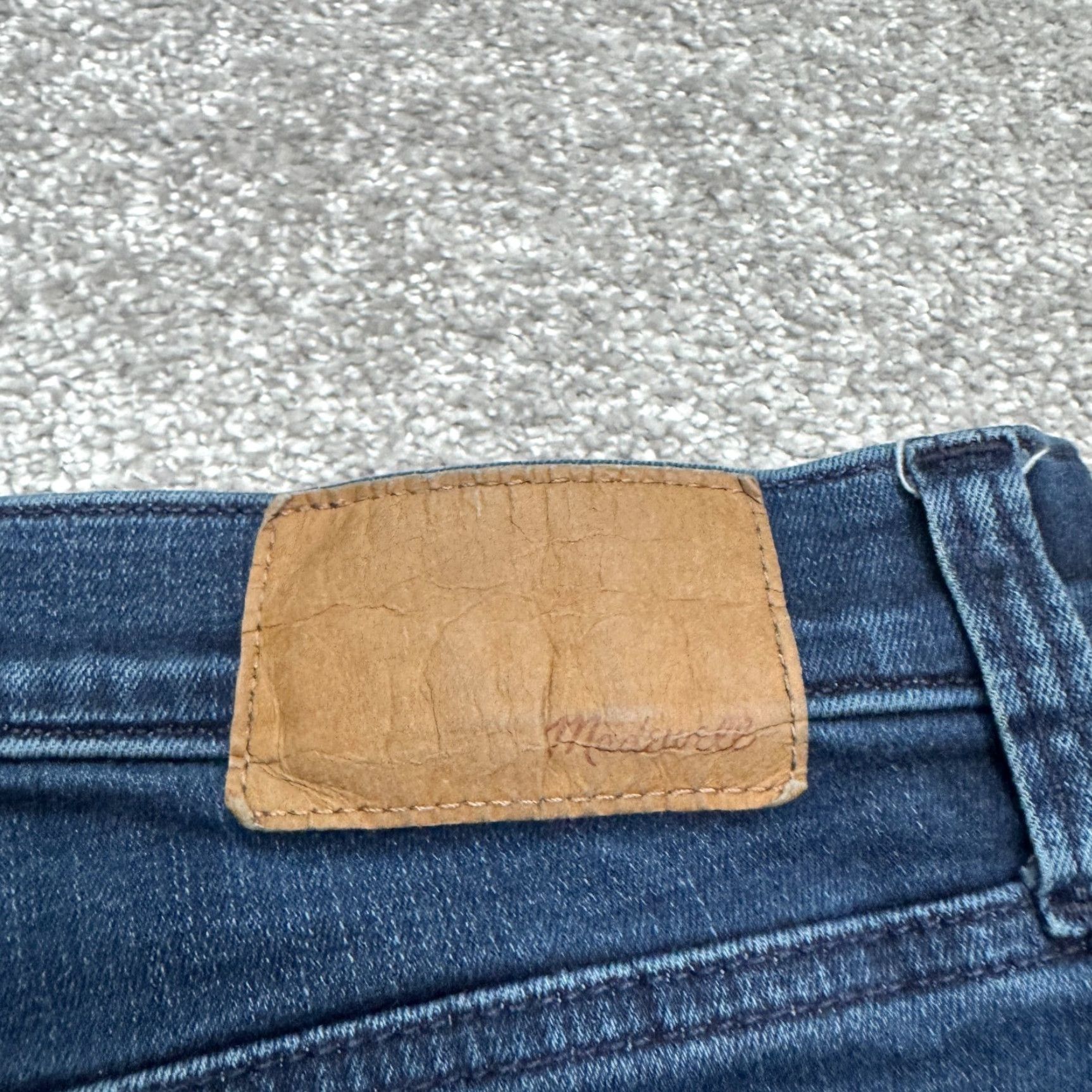 Madewell Madewell Slim Fit Straight Denim Jeans Mens 32x32 Blue Dark Wash Stretch Casual Size US 32 / EU 48 - 6 Thumbnail