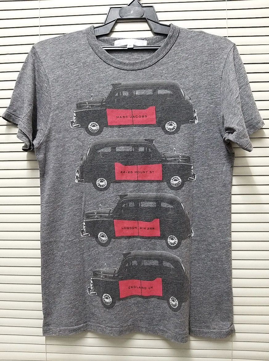 Marc Jacobs MARC JACOBS P-TOWN LONDON ENGLAND CAR RAYON SHIRT Size US M / EU 48-50 / 2 - 1 Thumbnail