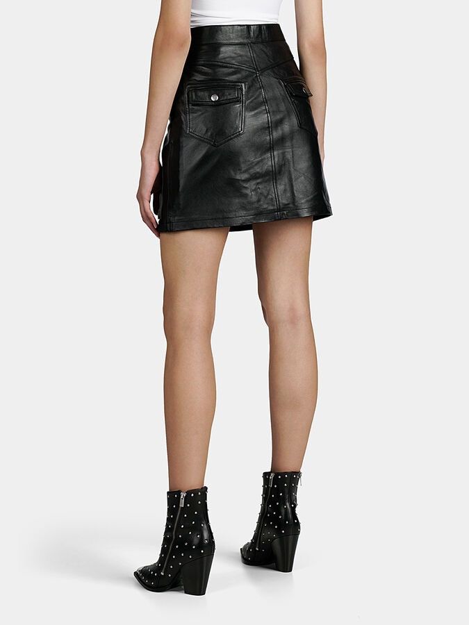 Leather × The Kooples The Kooples Learher mini skirt Size 26" / US 2 / IT 38 - 3 Thumbnail