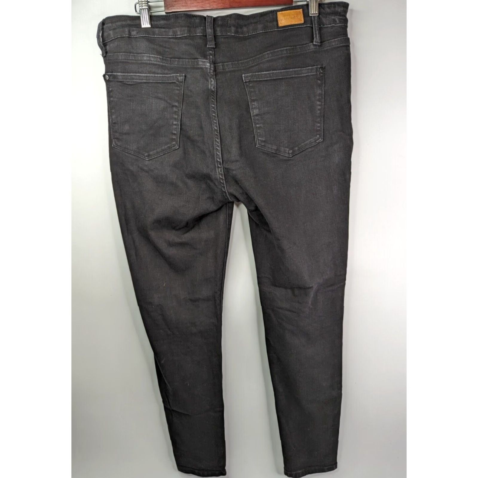 Vintage Judy Blue Jeans Skinny Black Women's High Rise 15/32 Stretch Denim JB8883 Size 36" / US 14 / IT 50 - 4 Thumbnail