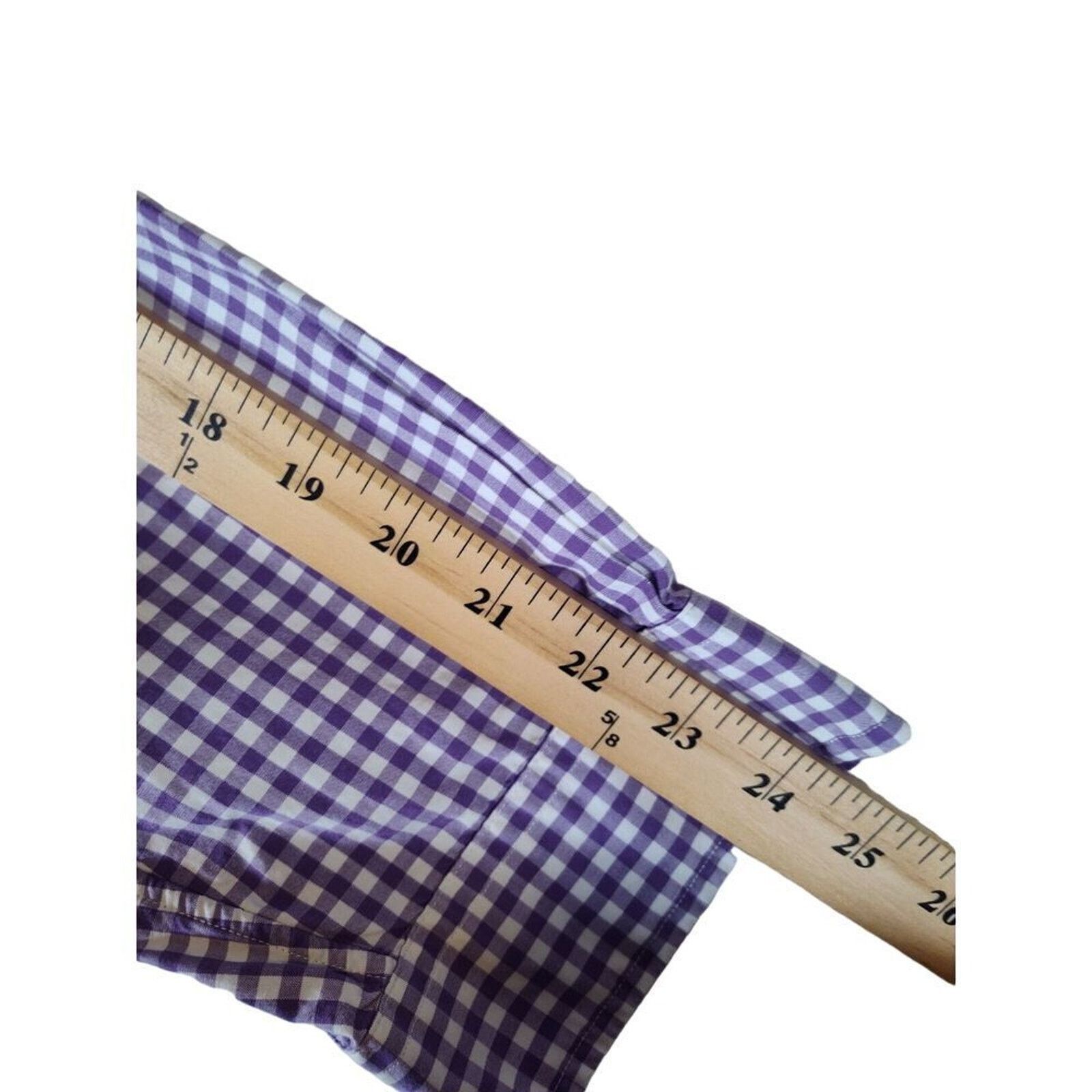 Ralph Lauren Ralph Lauren Large PURPLE WHITE GINGHAM Shirt Mens pony Size US L / EU 52-54 / 3 - 9 Thumbnail