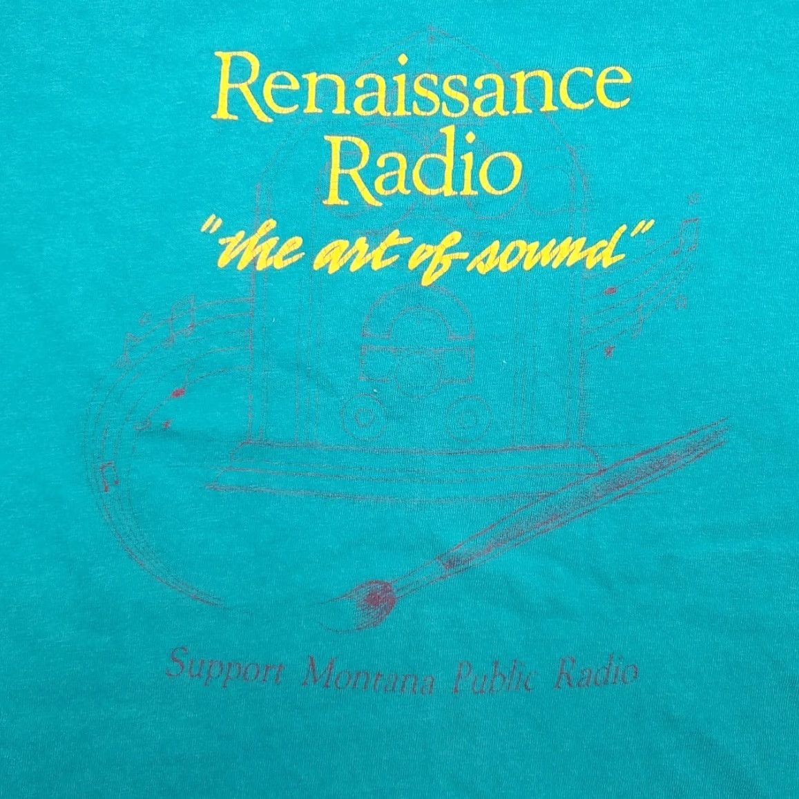 Vintage VINTAGE MPR Shirt Mens S Green Renaisance Montana Public Radio Single Stitch TEE Shirt Size US S / EU 44-46 / 1 - 2 Thumbnail