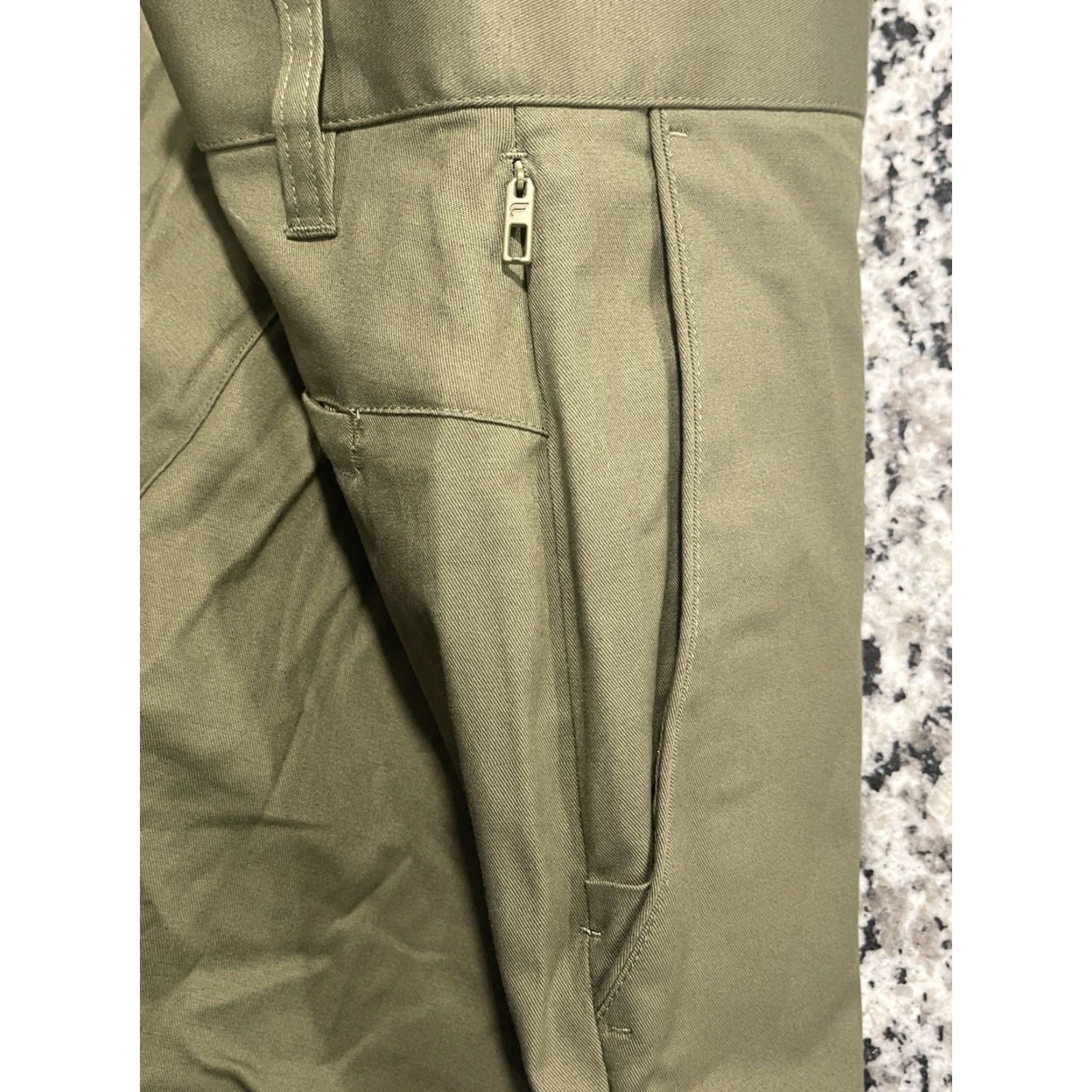 Fabletics Fabletics Pants Men 34x30 Green Slim Chino Stretch Flat Front Button Zip NWT Size US 34 / EU 50 - 5 Thumbnail