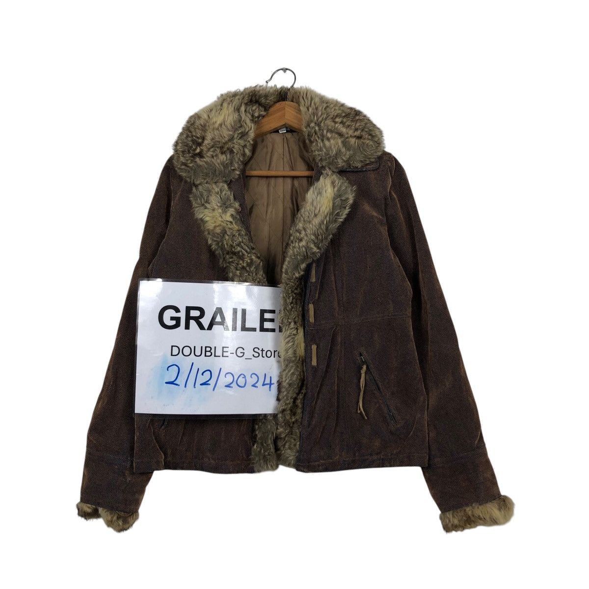Japanese Brand Vintage Denim Biker Jacket CPMarket Mink Fur Lining Blanket Size US M / EU 48-50 / 2 - 1 Thumbnail