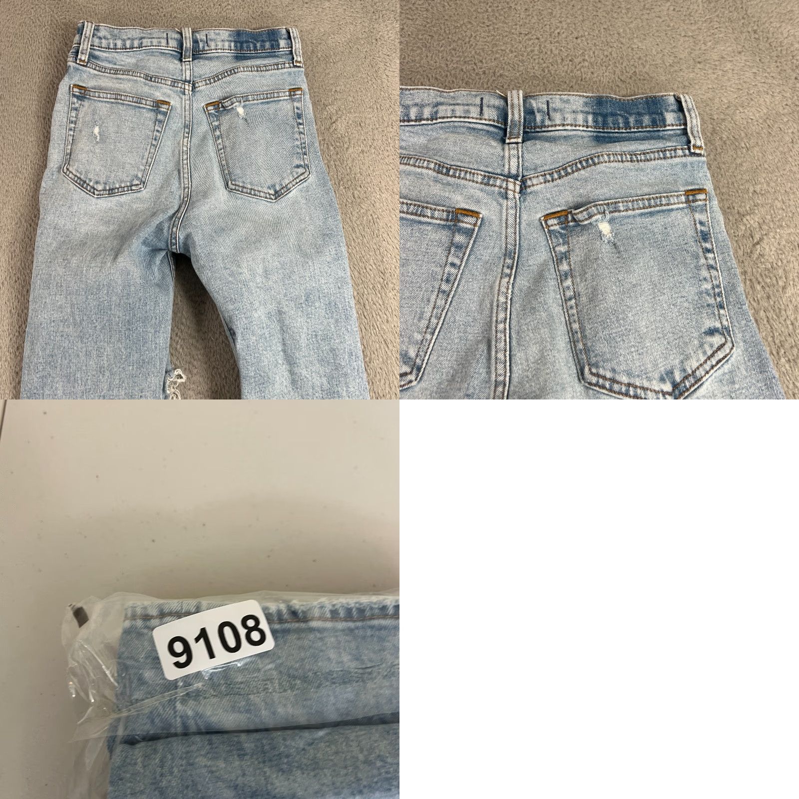 Abercrombie & Fitch Abercrombie & Fitch Jeans Ankle High Rise 2 Reg 26 Blue Denim 5-Pocket Women Vintage 90s Distressed Size 26" / US 2 / IT 38 - 9 Thumbnail