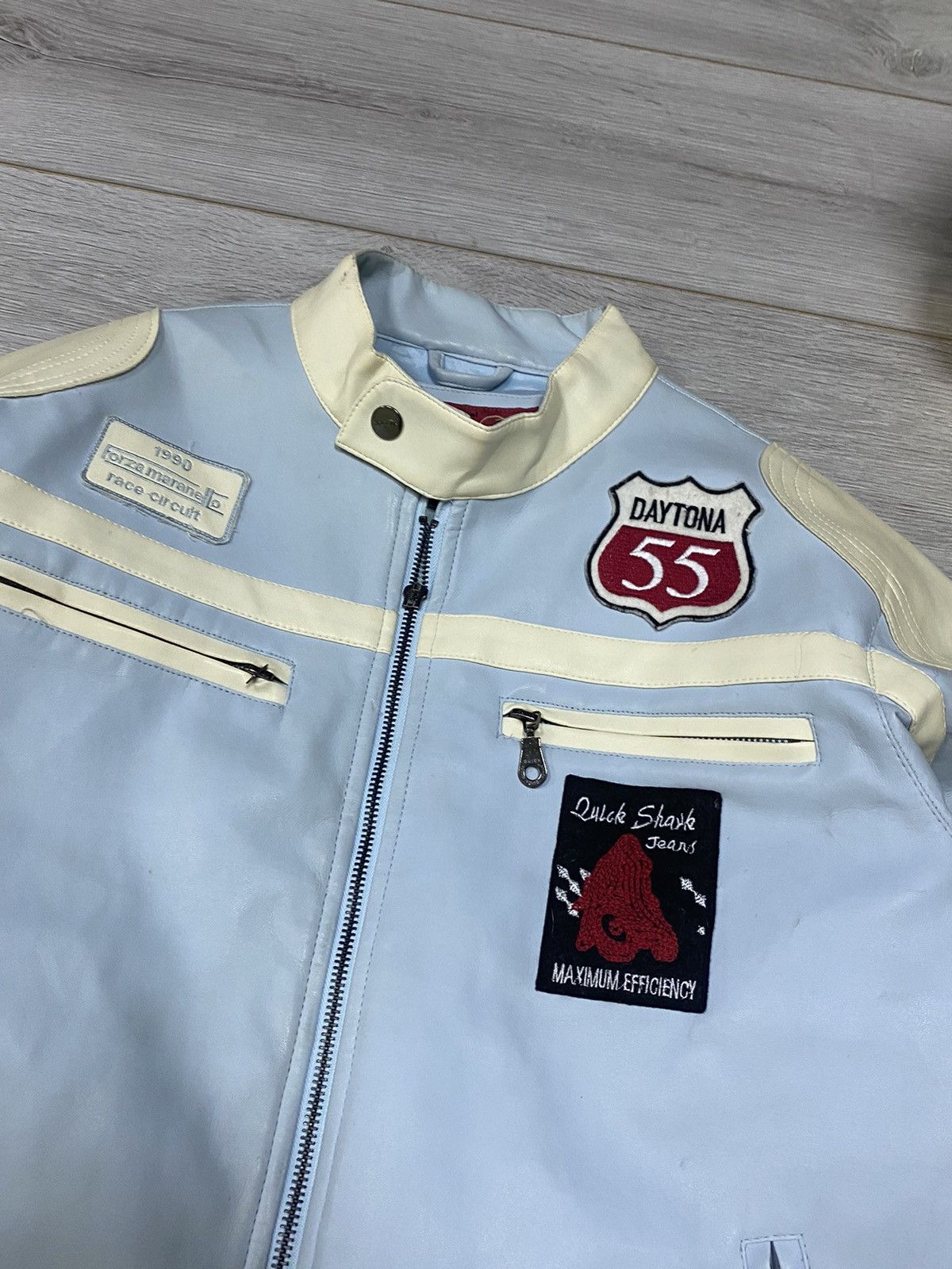 NASCAR Vintage Baby Blue Nascar Jacket F1 quickshark Size L / US 10 / IT 46 - 5 Thumbnail