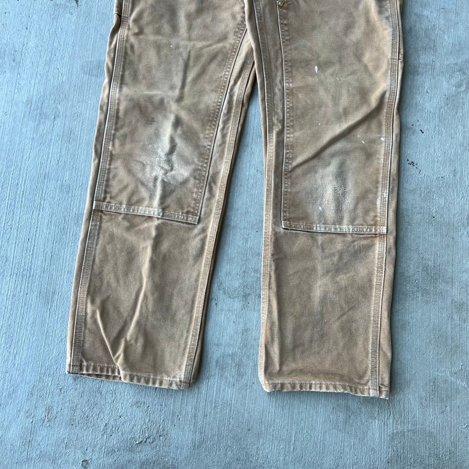Carhartt × Vintage Carhartt brown double knee work wear carpenter pants Size US 29 - 3 Thumbnail