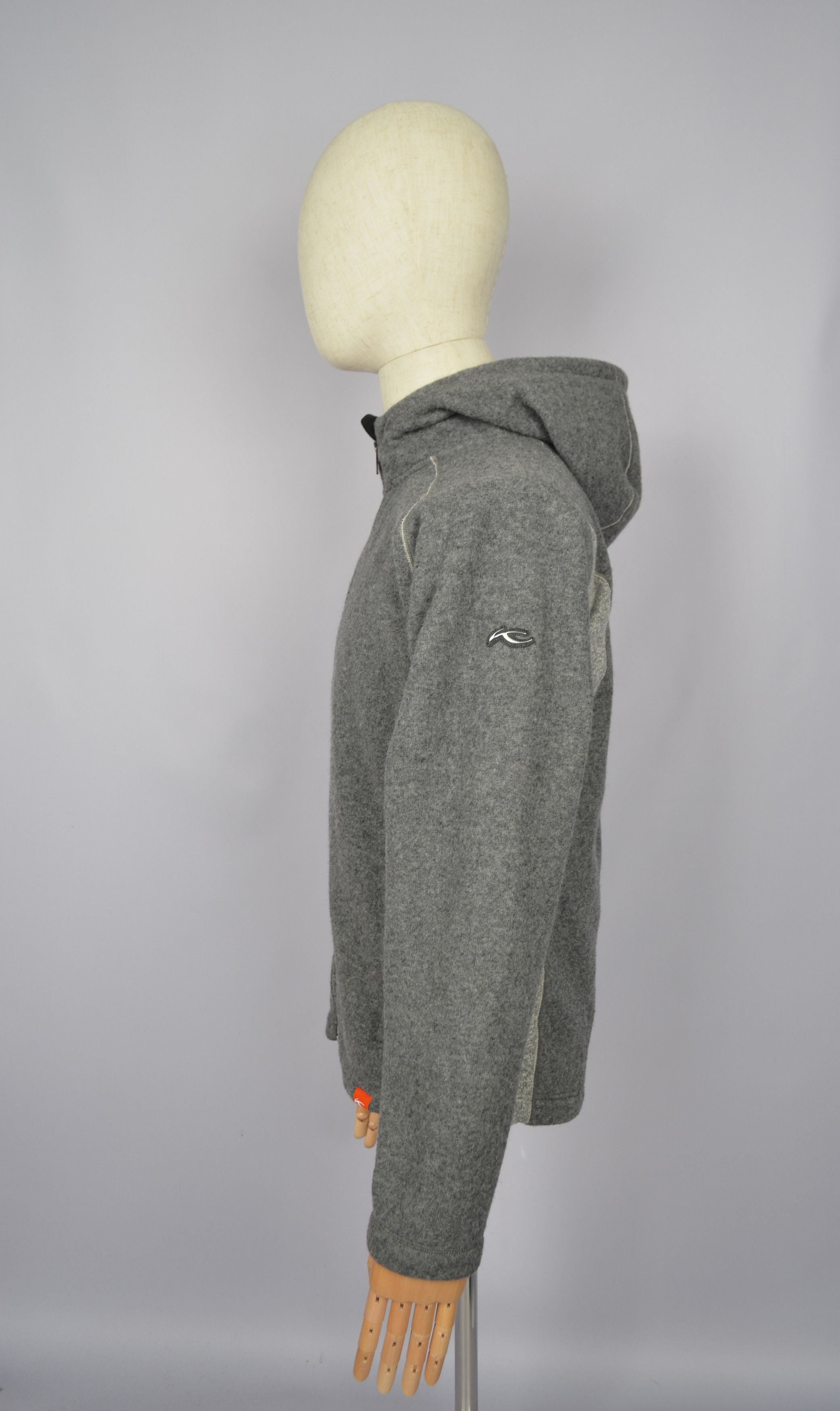Designer × KJUS KJUS Mellow Grey Wool Blend Hoodie Jacket Size S Size US S / EU 44-46 / 1 - 8 Thumbnail