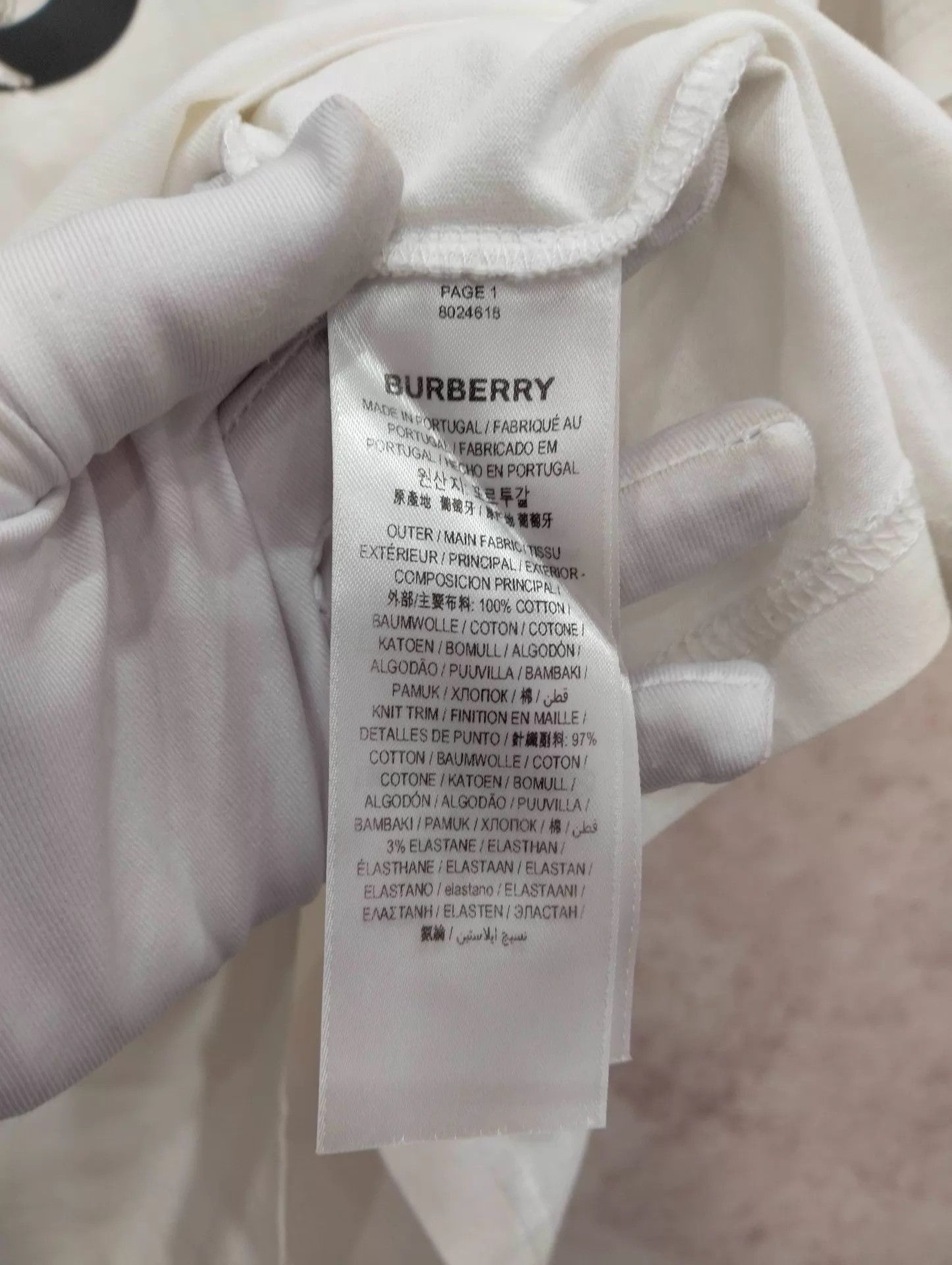 Burberry Burberry Angel Letter Print Short Sleeve Tee S 95 Size US S / EU 44-46 / 1 - 5 Thumbnail