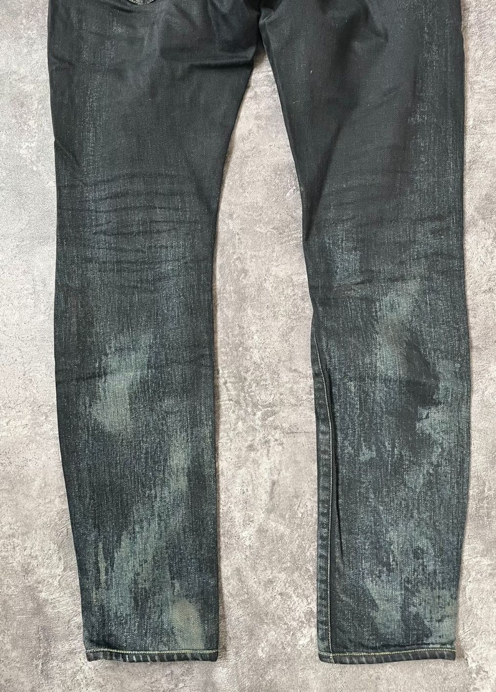 Saint Laurent Paris Saint Laurent Distressed Black Denim Jeans. Size US 32 / EU 48 - 9 Thumbnail