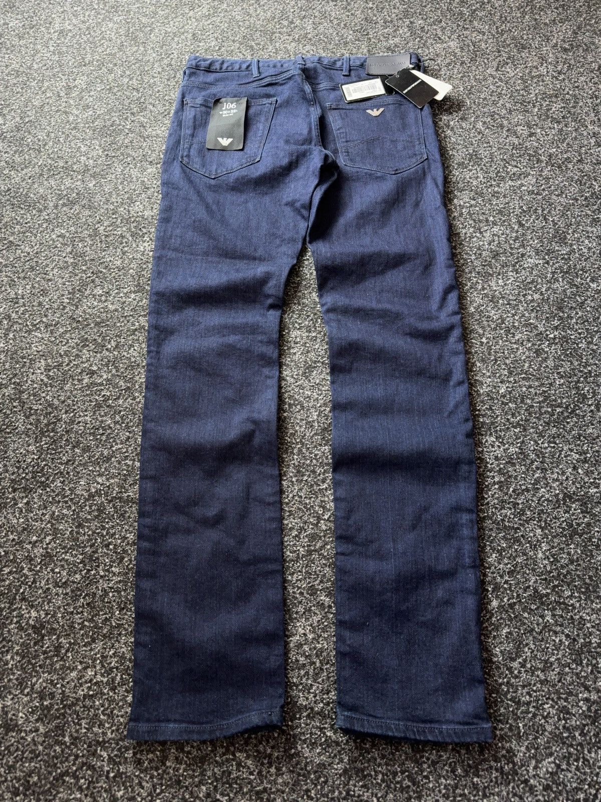 Emporio Armani NWT 00s Luxury Emporio Armani J06 Slim Fit Jeans Dark Blue Size US 30 / EU 46 - 10 Thumbnail