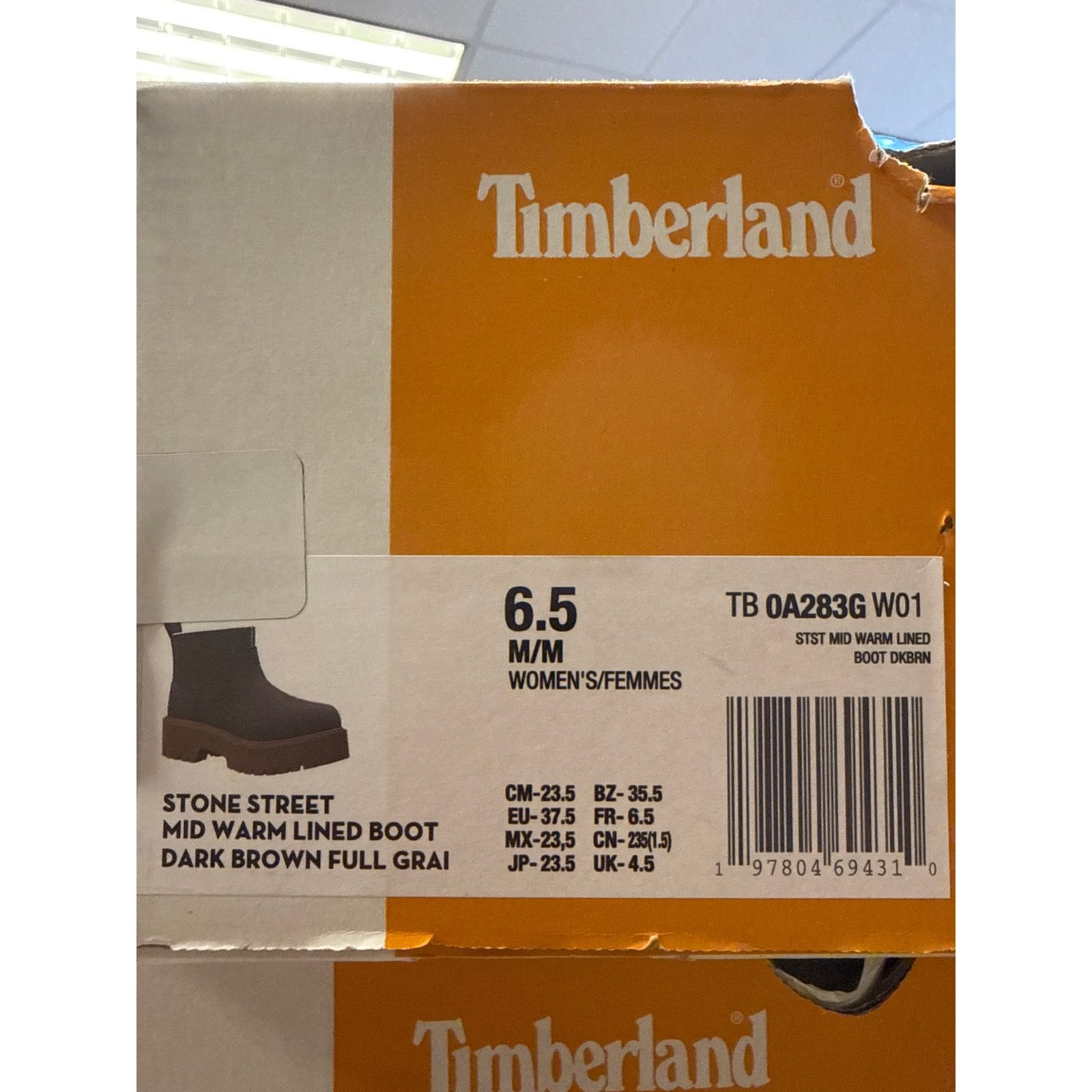 Timberland TIMBERLAND WOMEN'S 6.5 STONE STREET MID WARM LINED BOOT Size US 6.5 / IT 36.5 - 8 Thumbnail