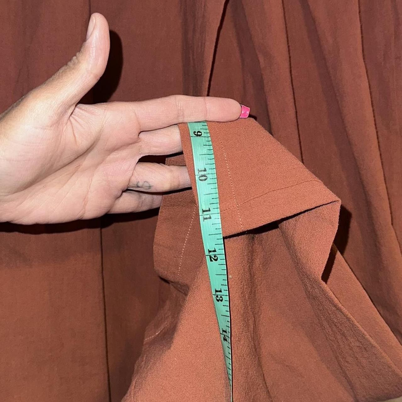 Other Halara Burnt Orange NWT Size S Wide-leg Linen Pants Size 27" / US 4 / IT 40 - 6 Thumbnail