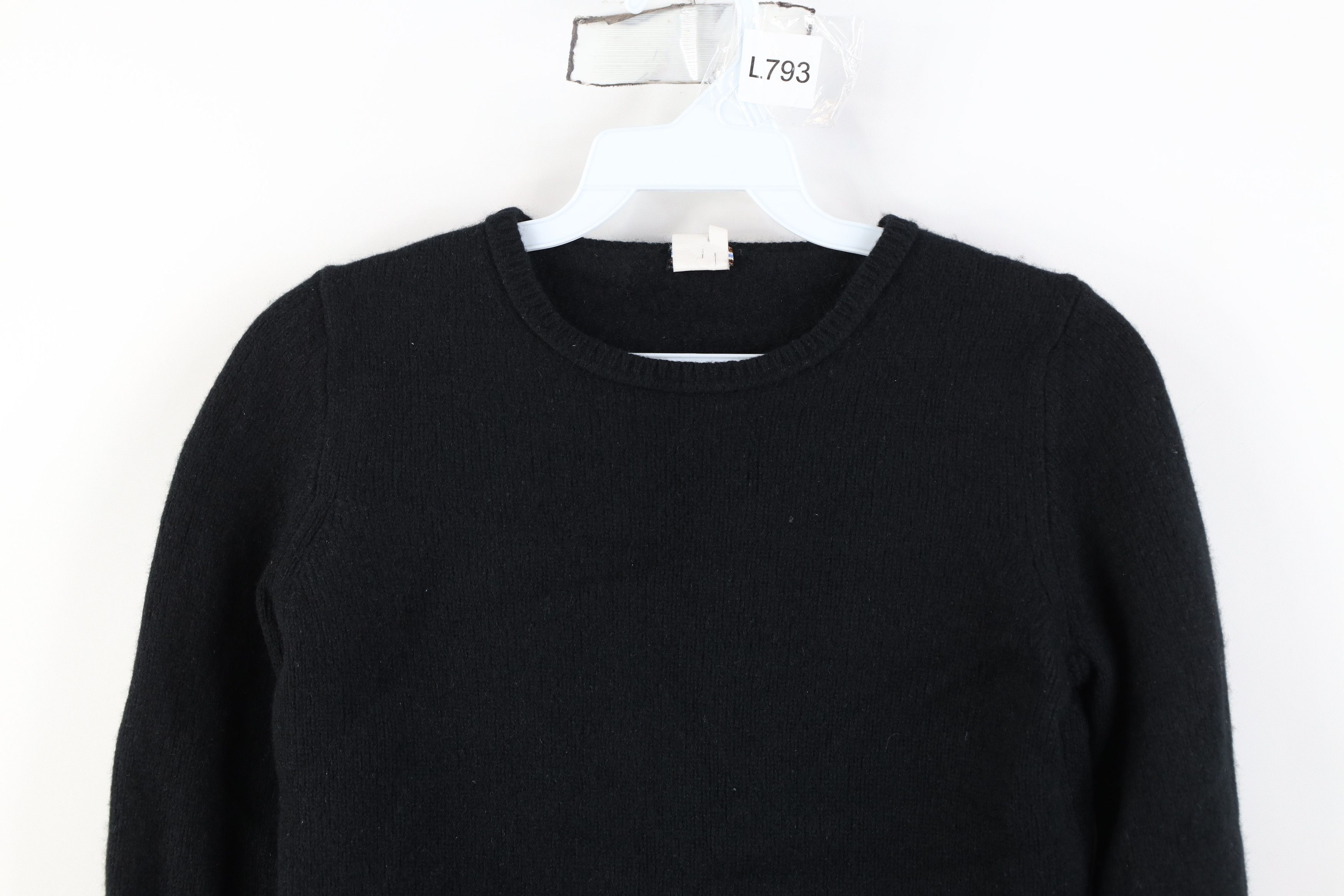 J.Crew Vintage Y2K J Crew Cropped Cashmere Knit Sweater Black Size M / US 6-8 / IT 42-44 - 2 Thumbnail