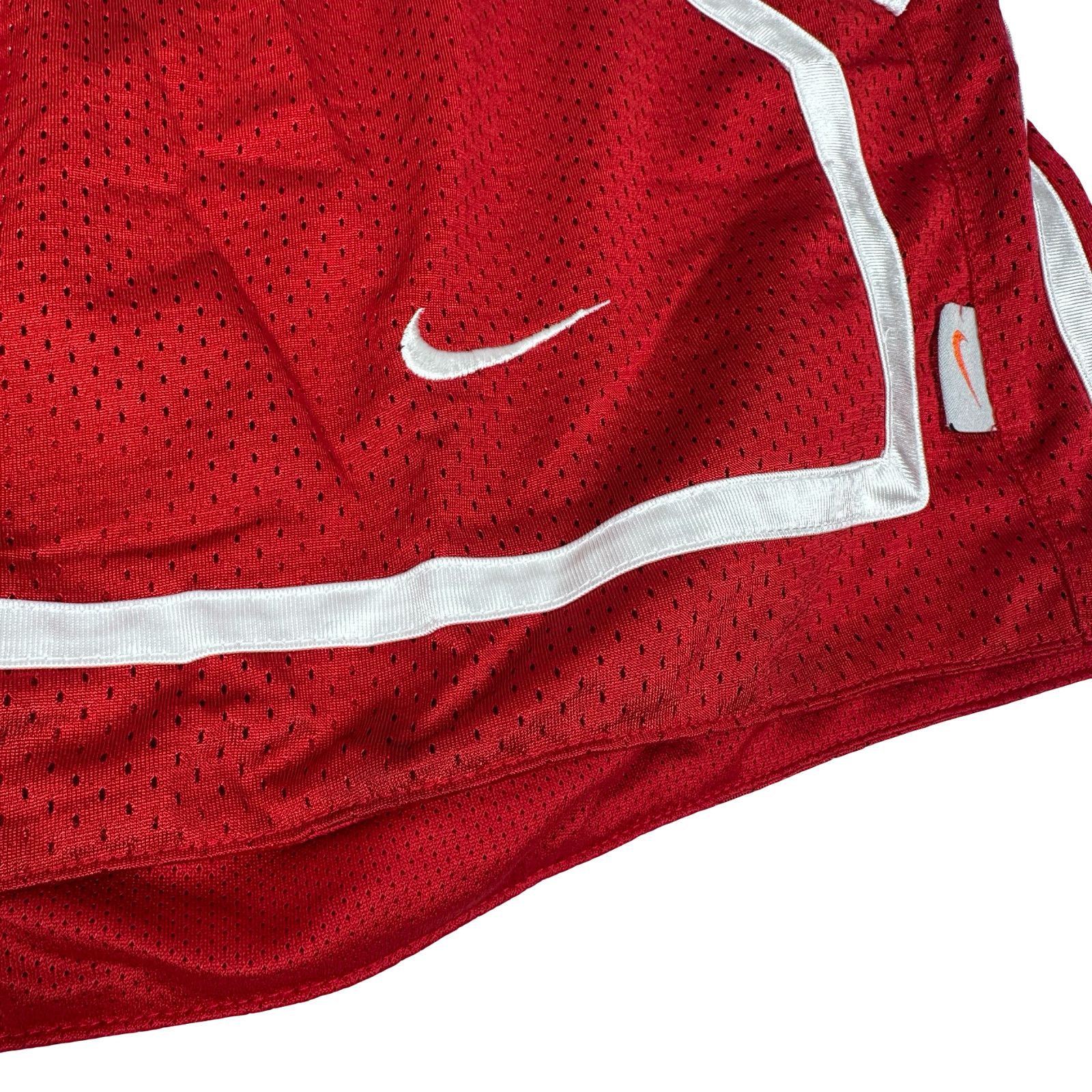 Nike VTG Nike Basketball Shorts Men 2XL Red Swoosh Dazzle Trim Size US 40 / EU 56 - 3 Thumbnail