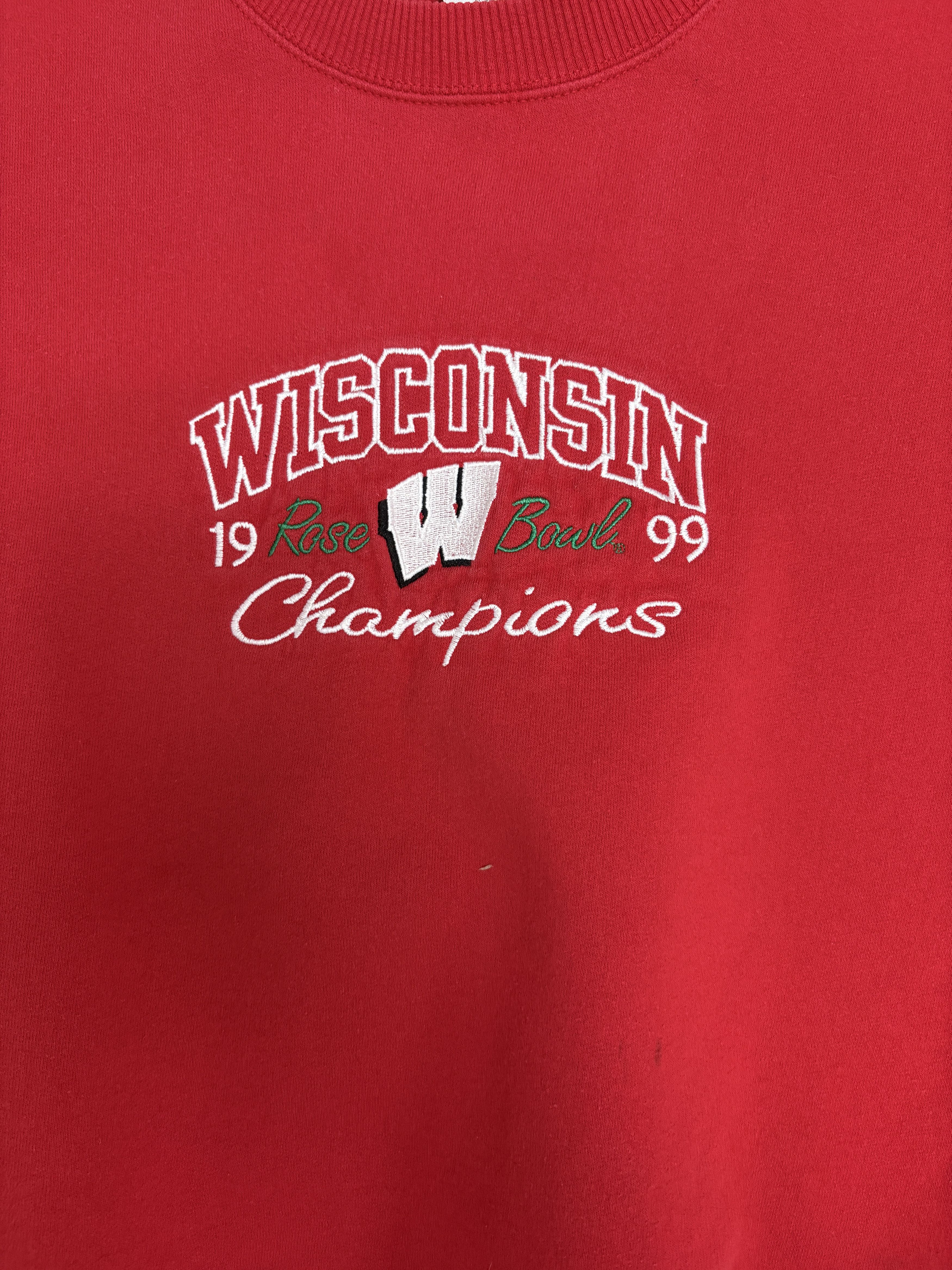 Vintage Wisconsin Badgers Rose Bowl 1999 Champions Vintage Crewneck Size US XXL / EU 58 / 5 - 2 Thumbnail