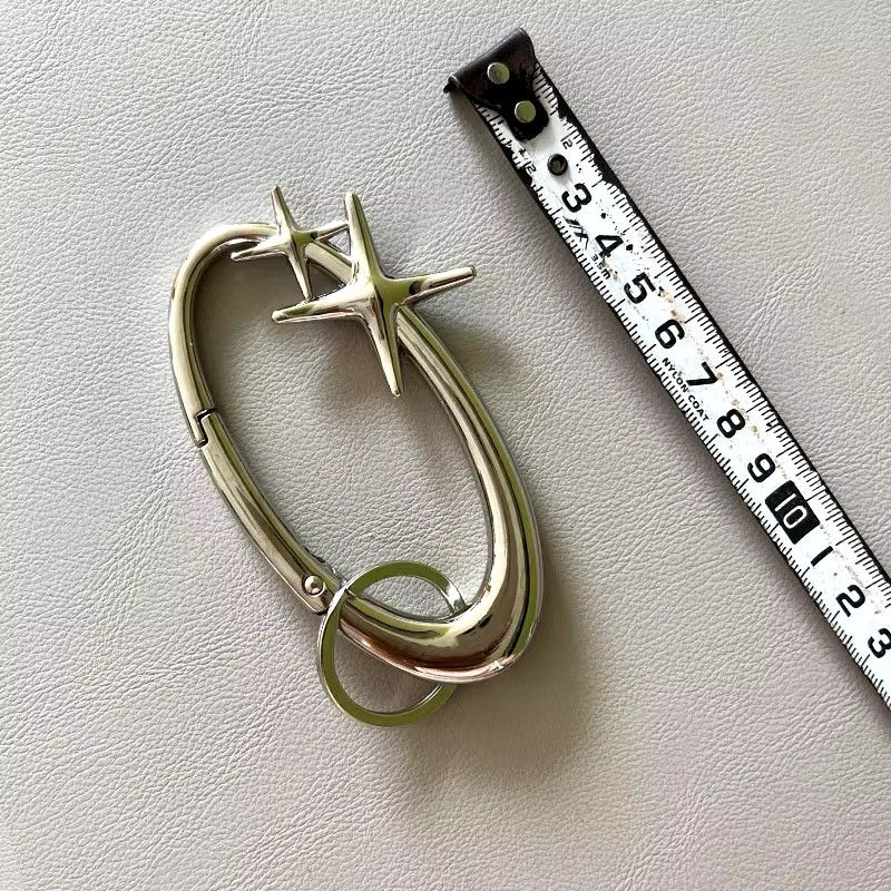 Designer × Japanese Brand Street Hip Hop Black 8 Silver Dice Keychain Size ONE SIZE - 2 Thumbnail