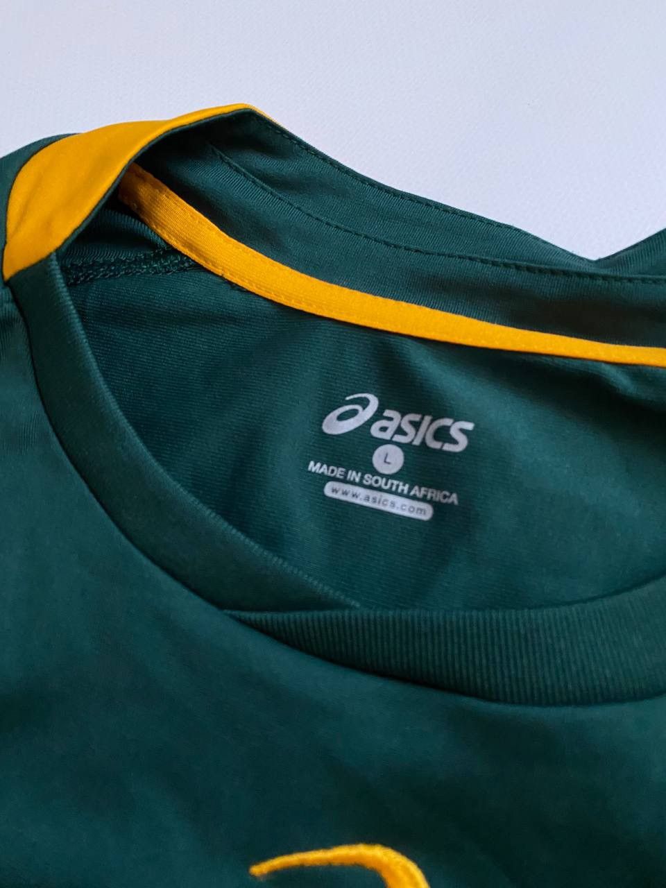 Asics Asics South Africa 2015 world cup rugby jersey Size US L / EU 52-54 / 3 - 4 Thumbnail