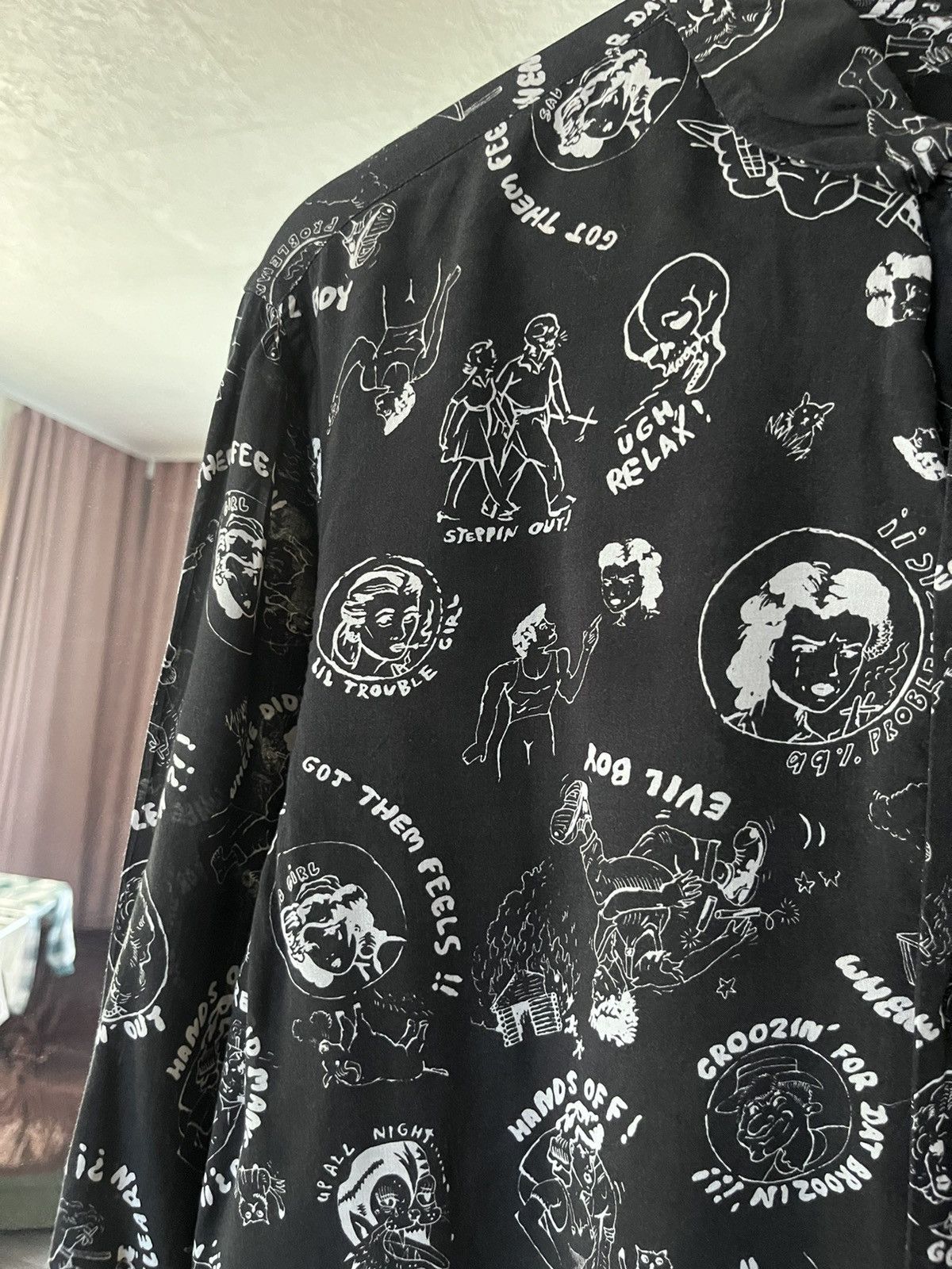 Allsaints Allsaints Printed Shirt Long Sleeve Size US M / EU 48-50 / 2 - 6 Thumbnail