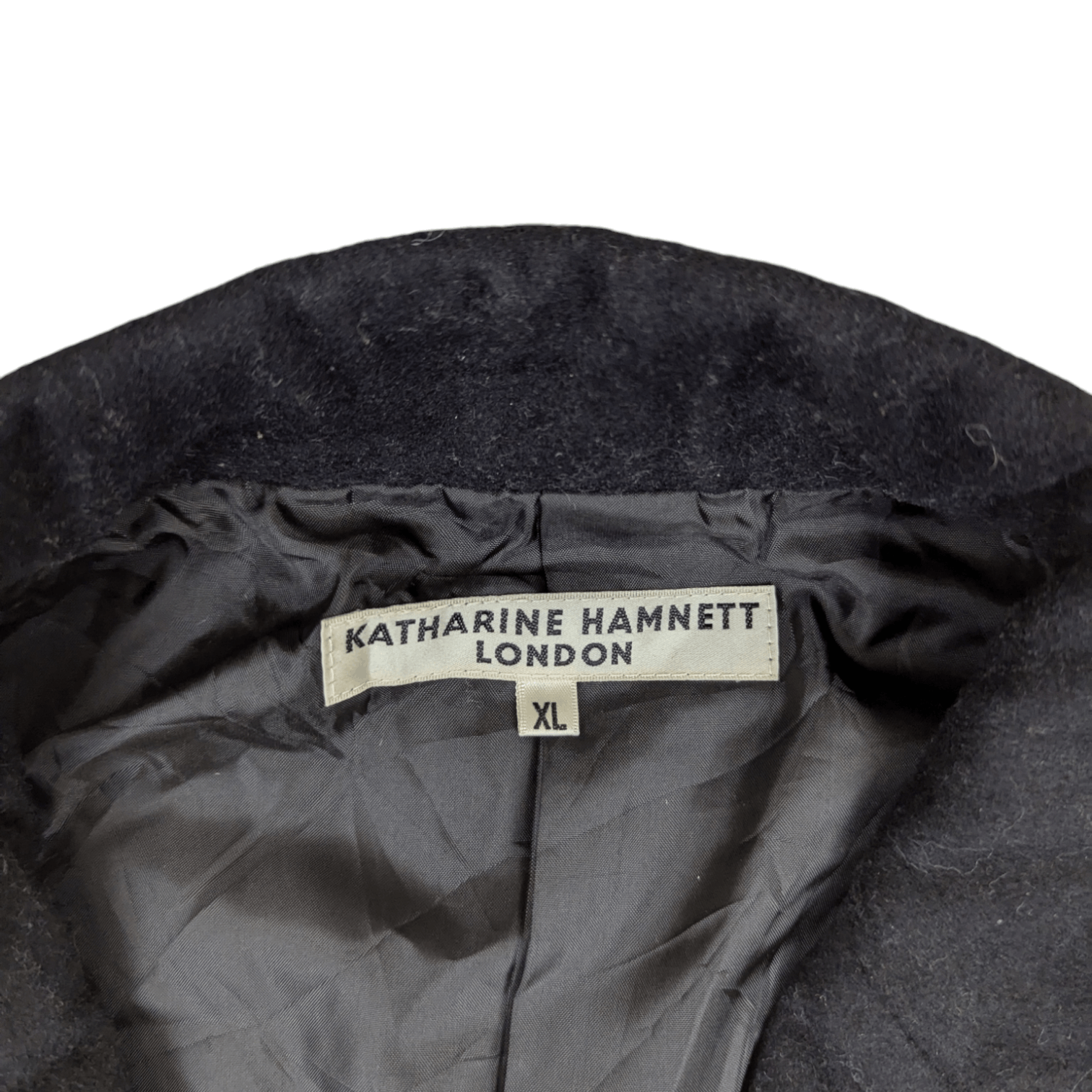 Katharine Hamnett London KATHARINE HAMNET Wool Long Coat Size XL / US 12-14 / IT 48-50 - 8 Thumbnail