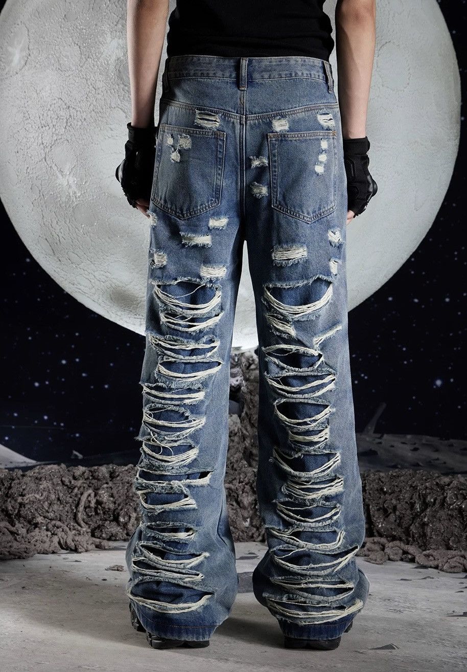 Japanese Brand × Vintage Avant grade retro punk faded distressed grunge jeans pants Size US 30 / EU 46 - 3 Thumbnail
